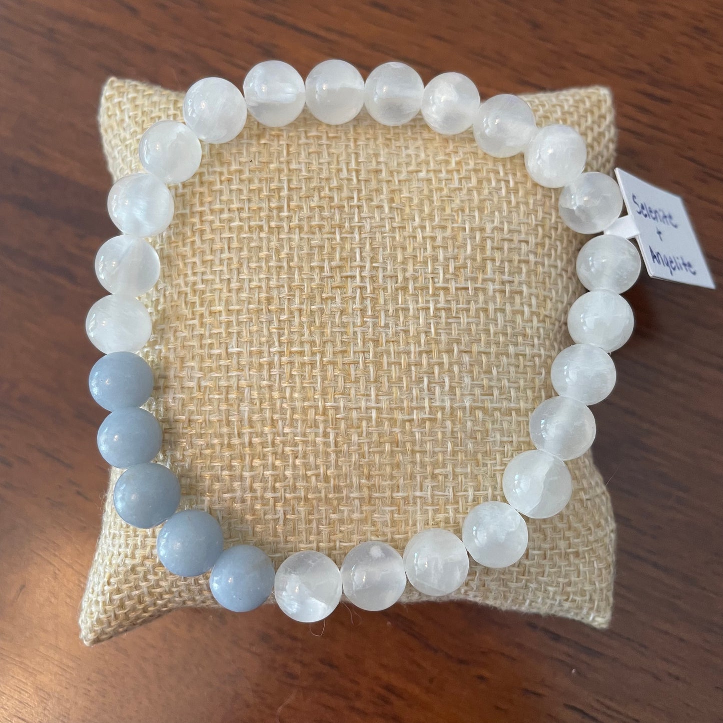 Selenite + Angelite Bracelet
