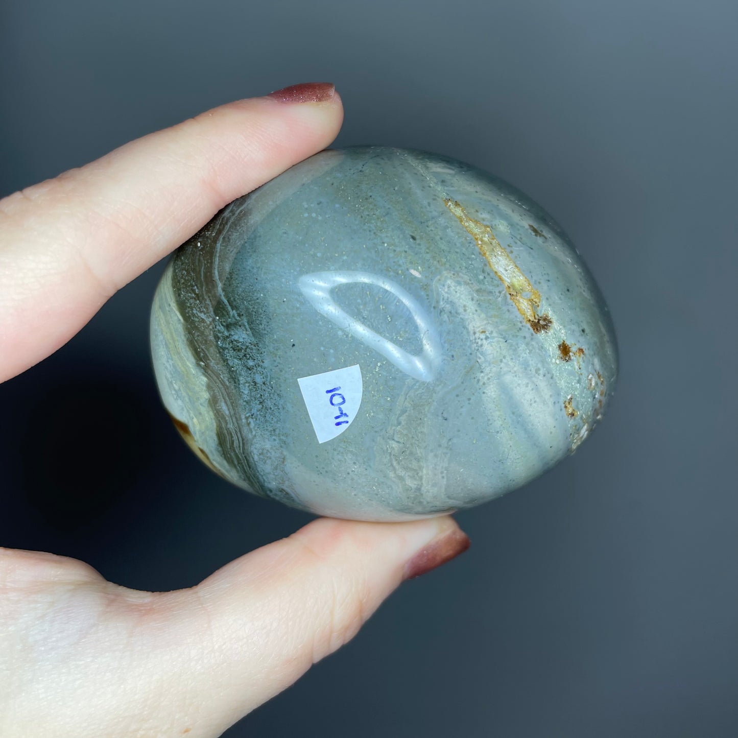 Polychrome Jasper Palm Stones ($7-10)