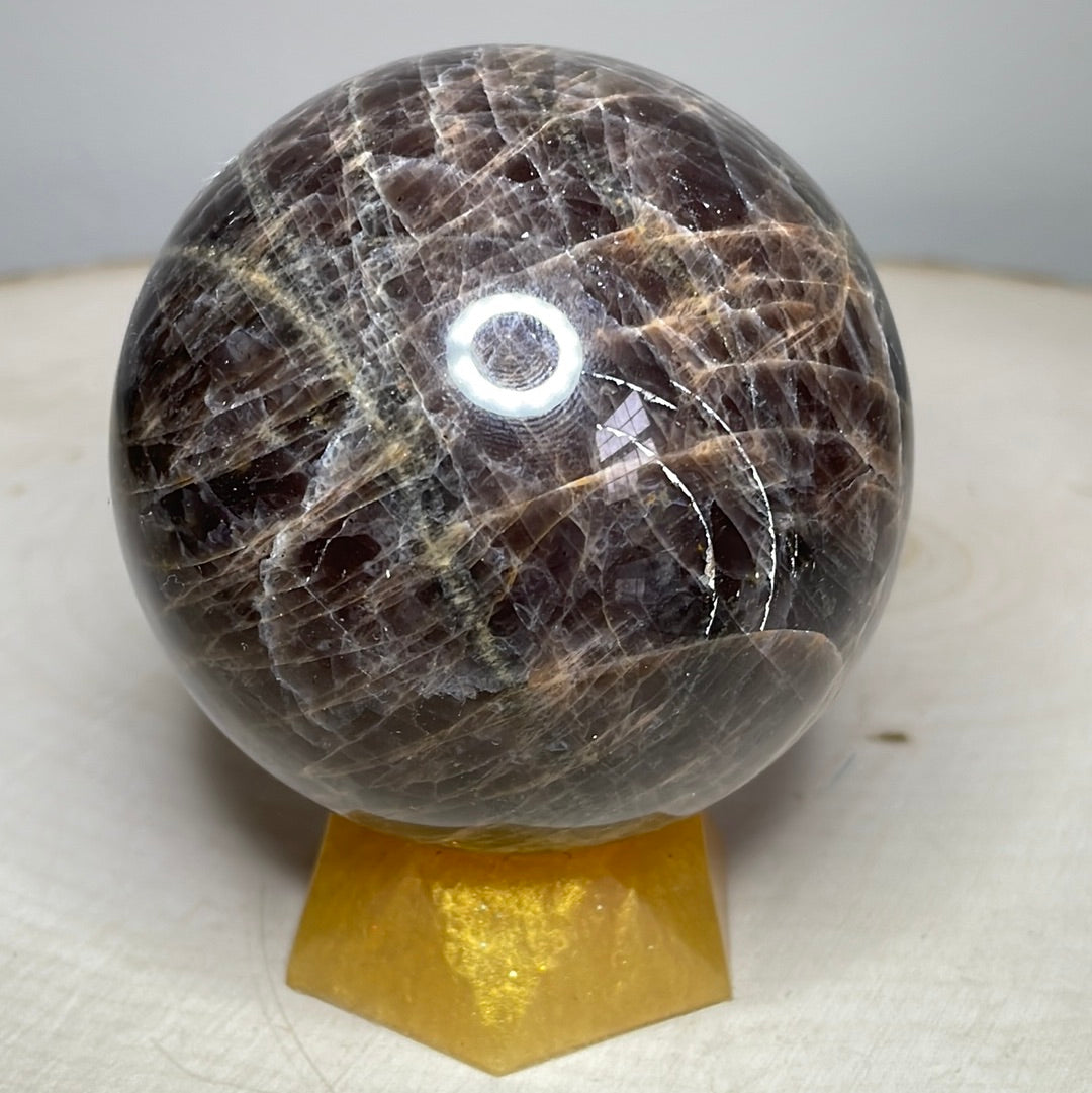 Black Moonstone Spheres