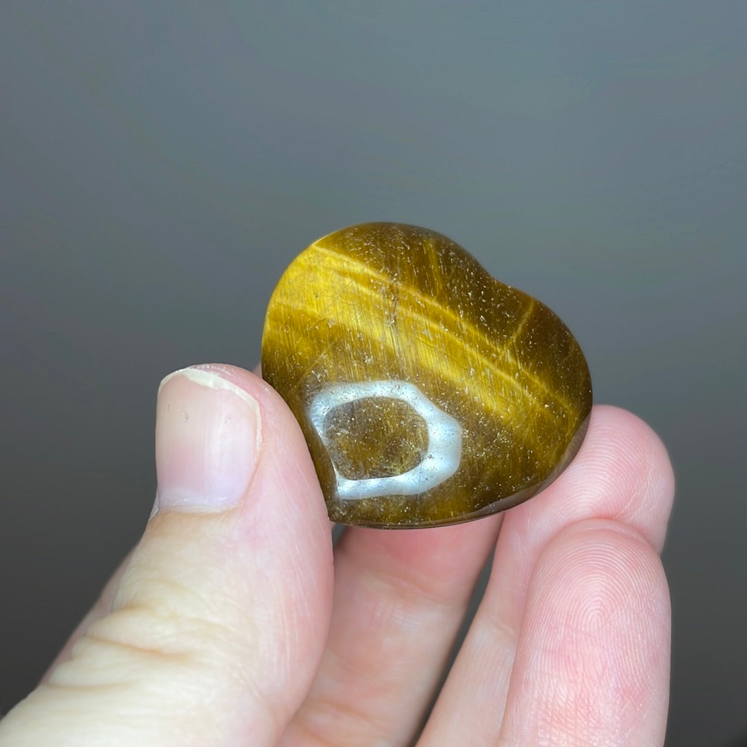 Tiger Eye Hearts