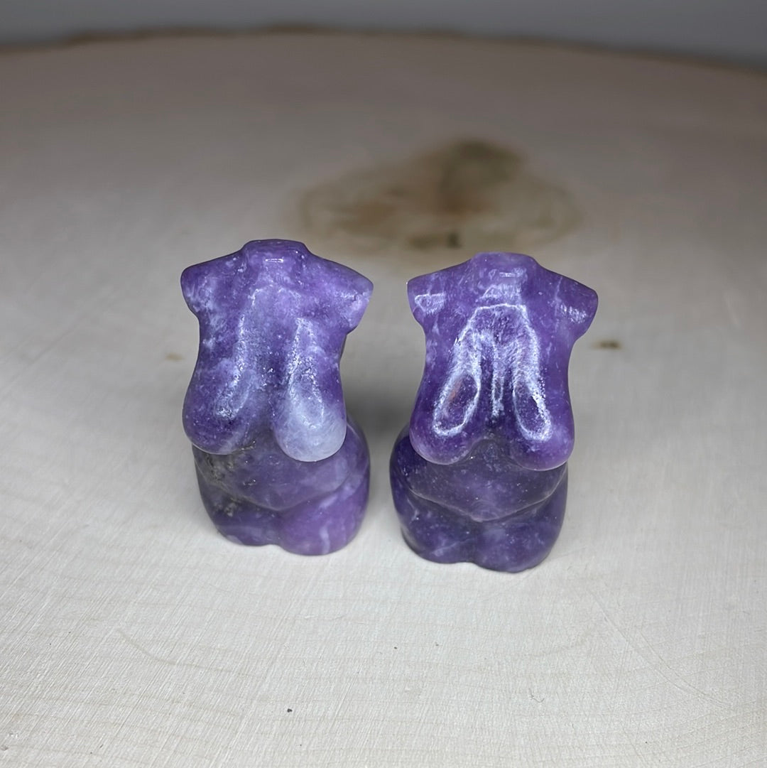 Lepidolite Mini Goddess Bodies