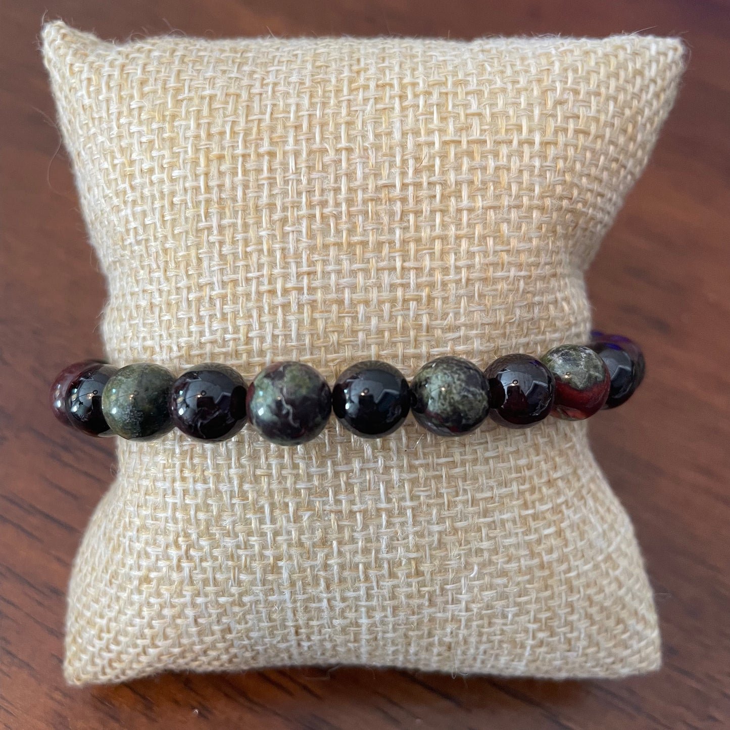 Dragon Blood Jasper + Garnet Bracelet