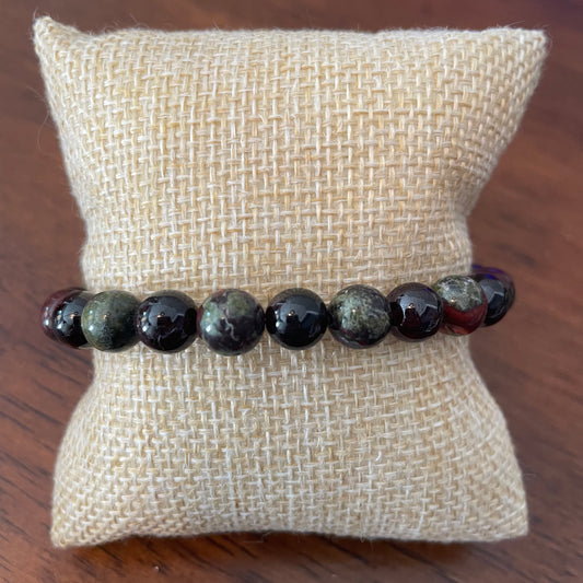 Dragon Blood Jasper + Garnet Bracelet