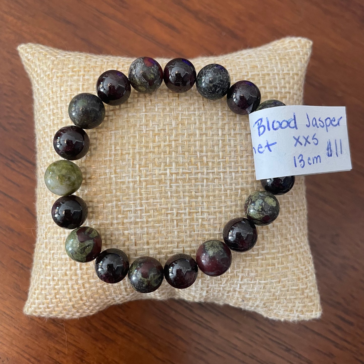 Dragon Blood Jasper + Garnet Bracelet