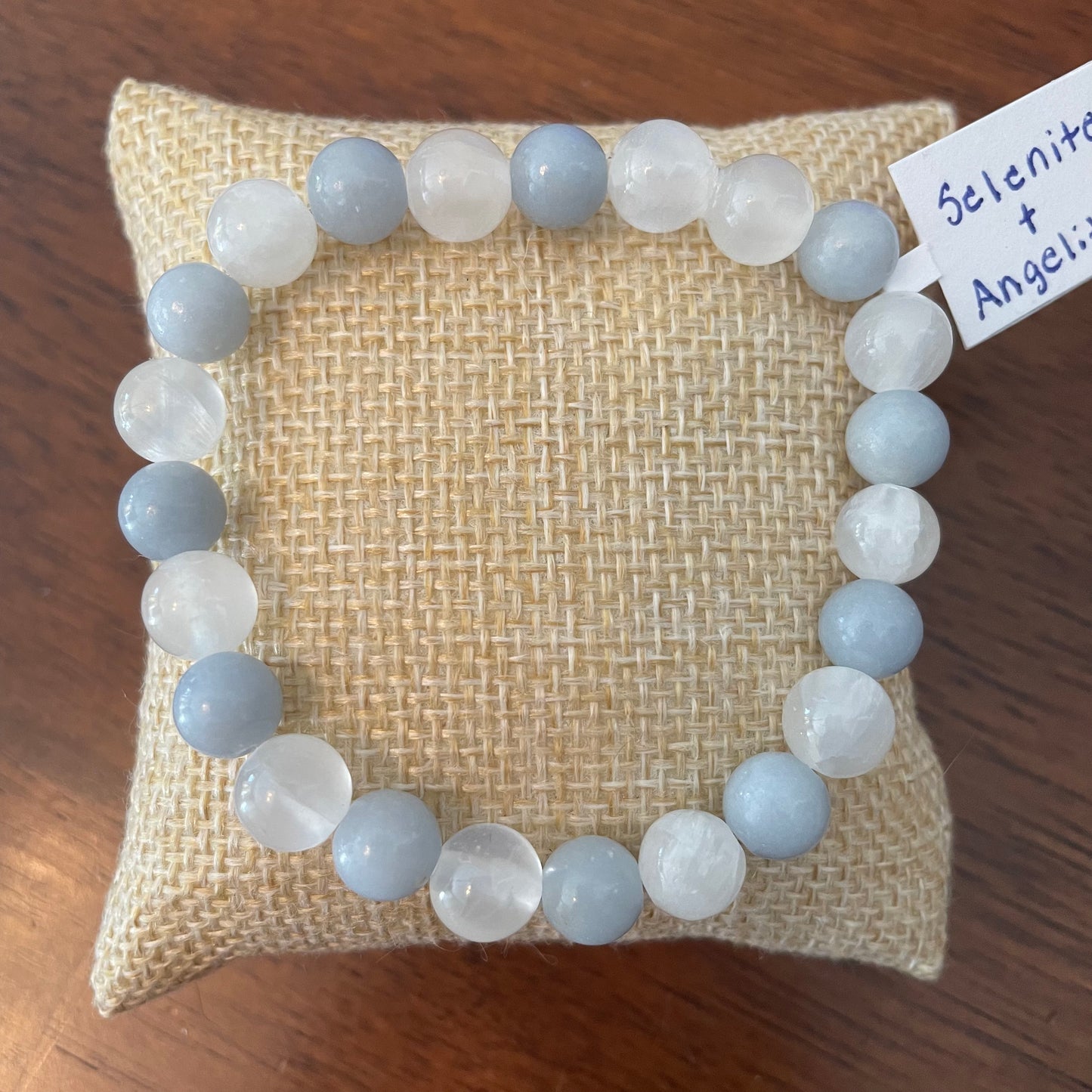 Selenite + Angelite Bracelet