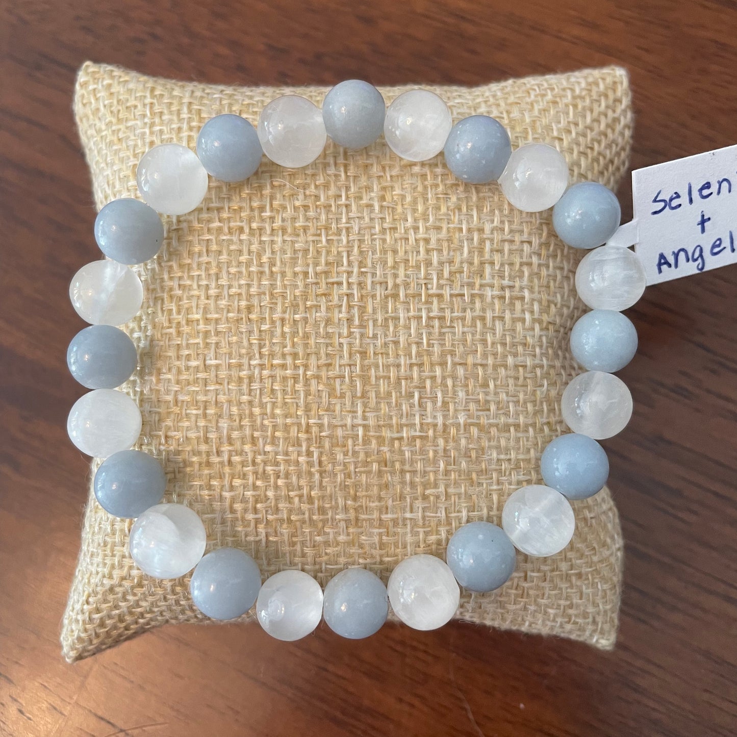 Selenite + Angelite Bracelet