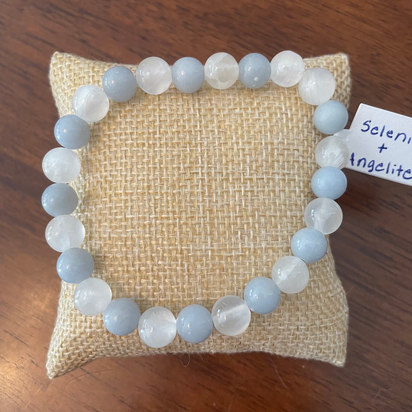 Selenite + Angelite Bracelet