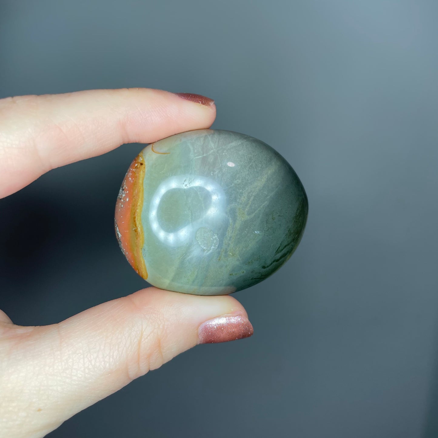 Polychrome Jasper Palm Stones (Less than $5)