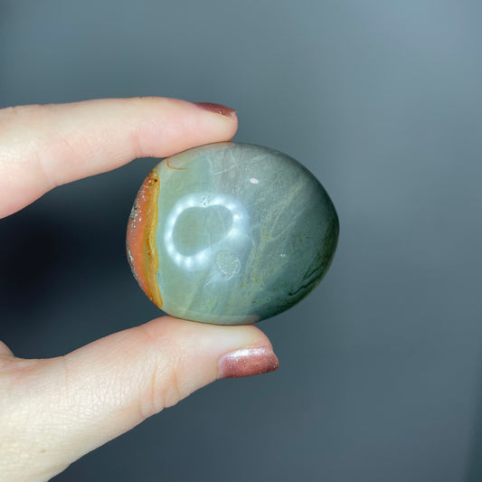Polychrome Jasper Palm Stones (Less than $5)