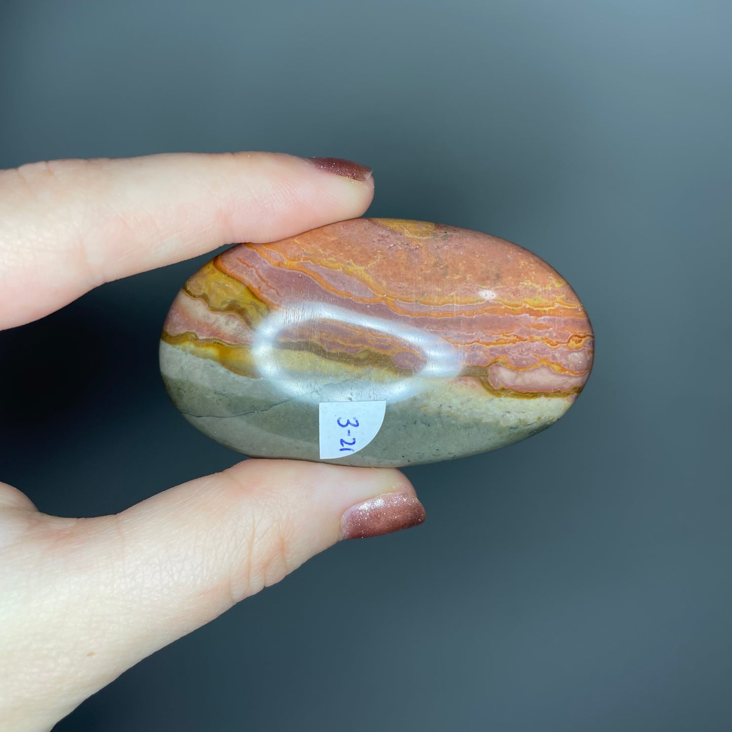 Polychrome Jasper Palm Stones (Less than $5)