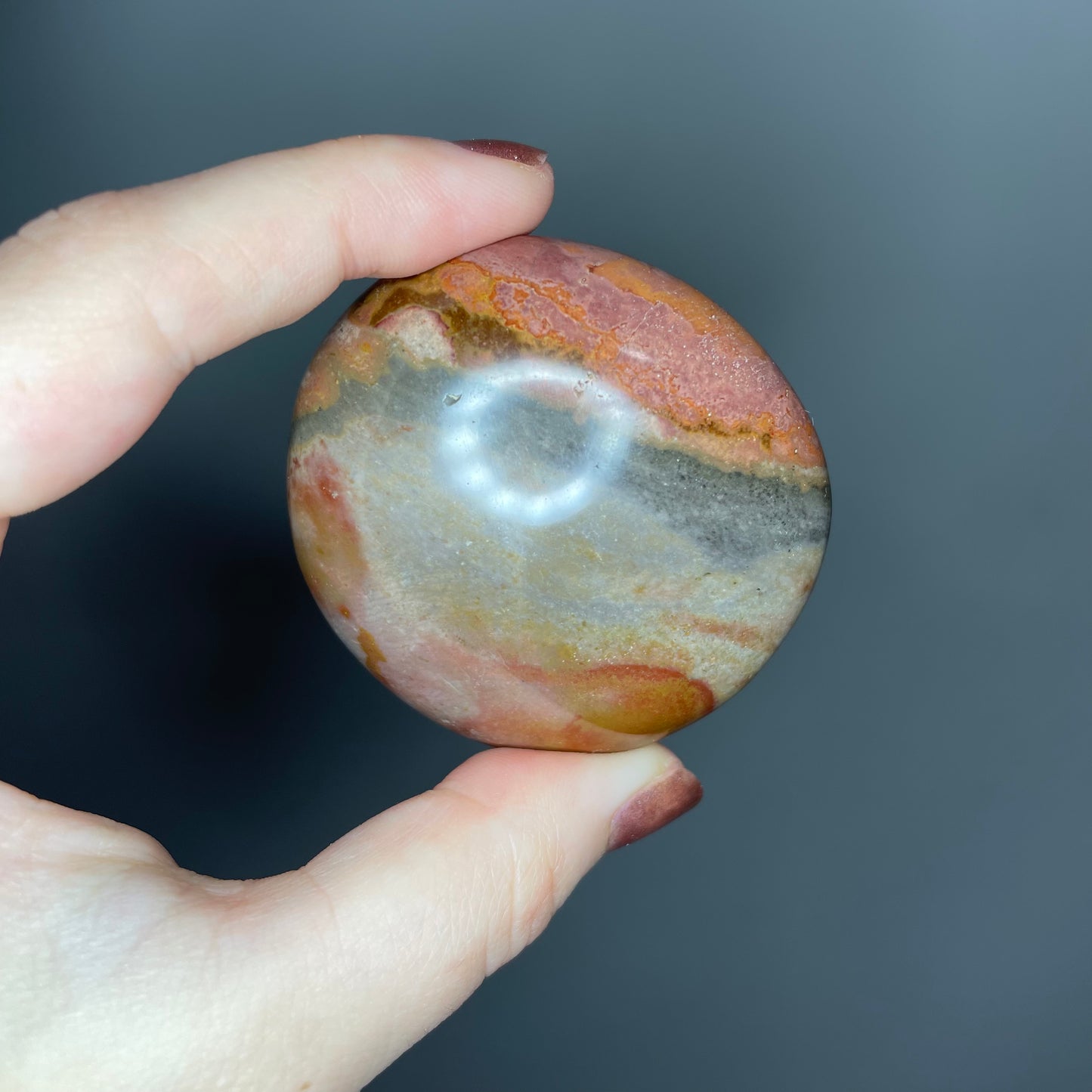 Polychrome Jasper Palm Stones (Less than $5)