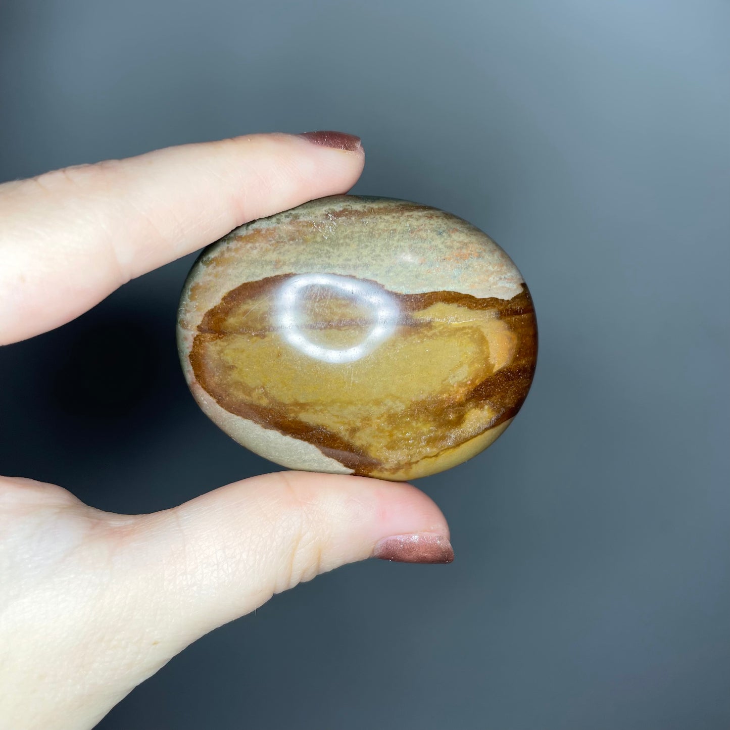 Polychrome Jasper Palm Stones (Less than $5)