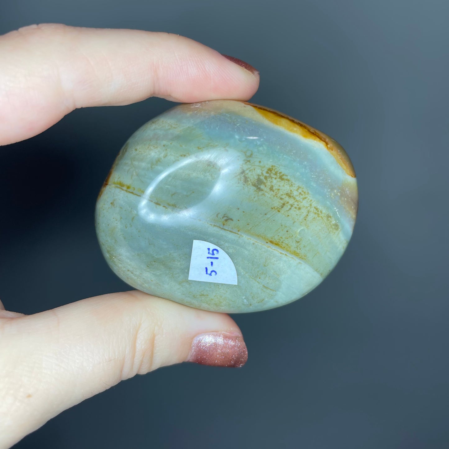 Polychrome Jasper Palm Stones ($5-6)