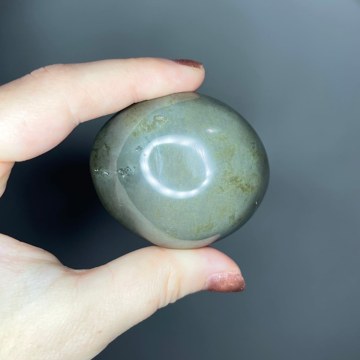 Polychrome Jasper Palm Stones ($5-6)