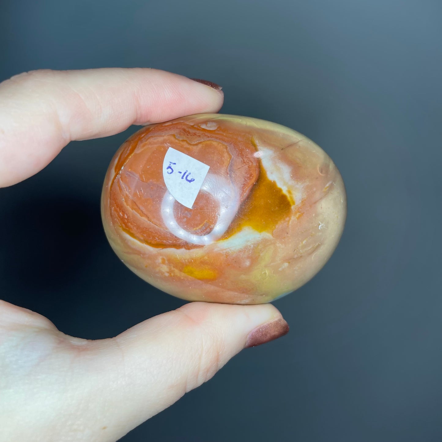 Polychrome Jasper Palm Stones ($5-6)