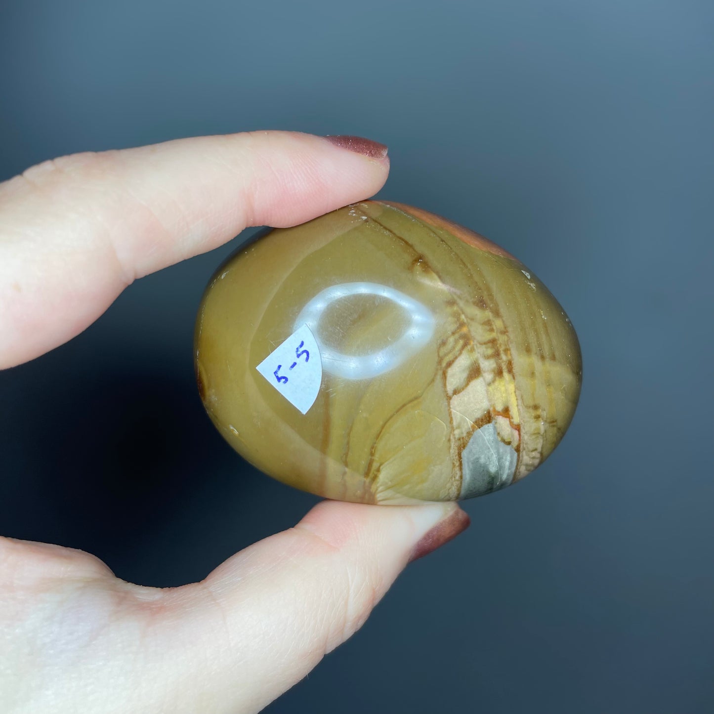 Polychrome Jasper Palm Stones ($5-6)