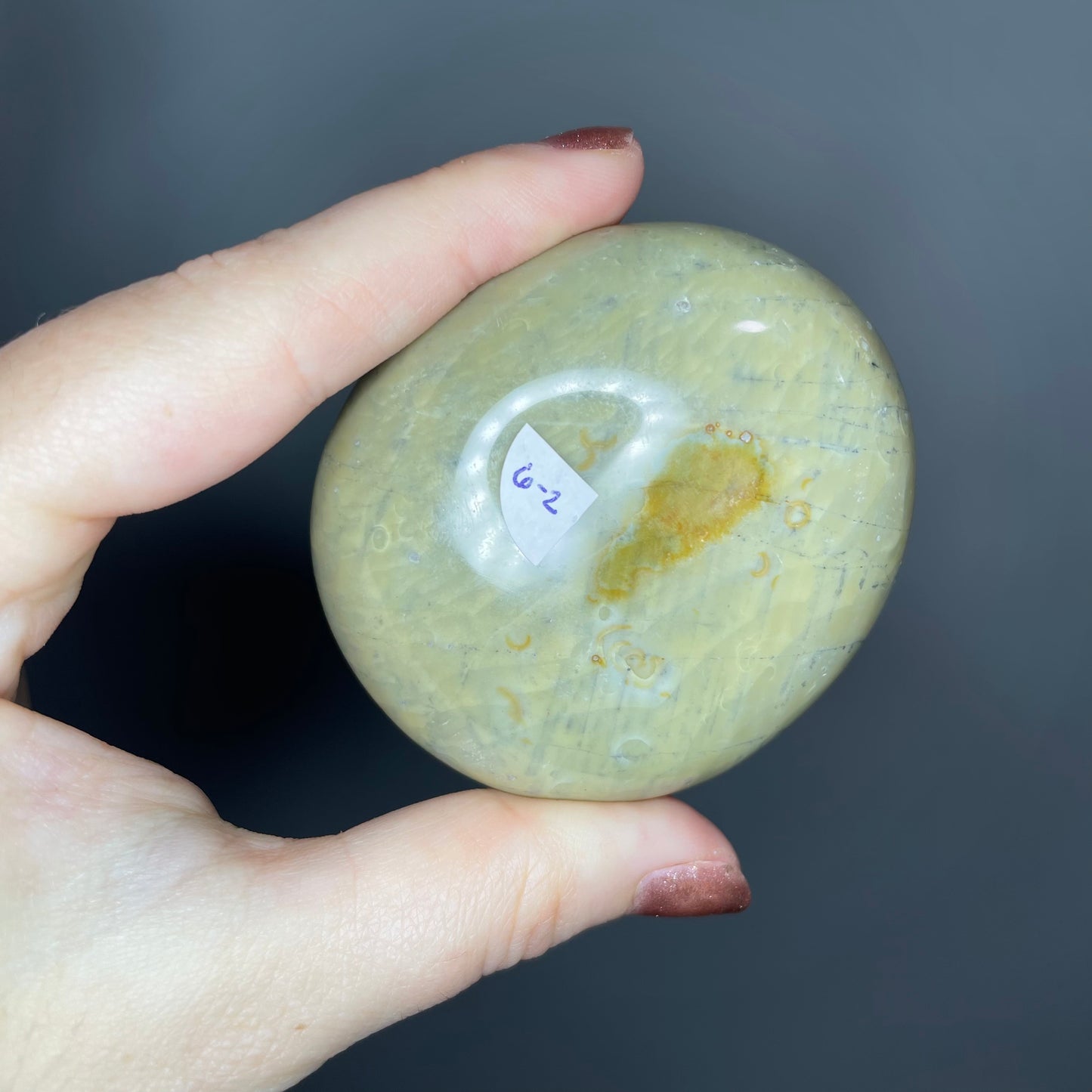 Polychrome Jasper Palm Stones ($5-6)
