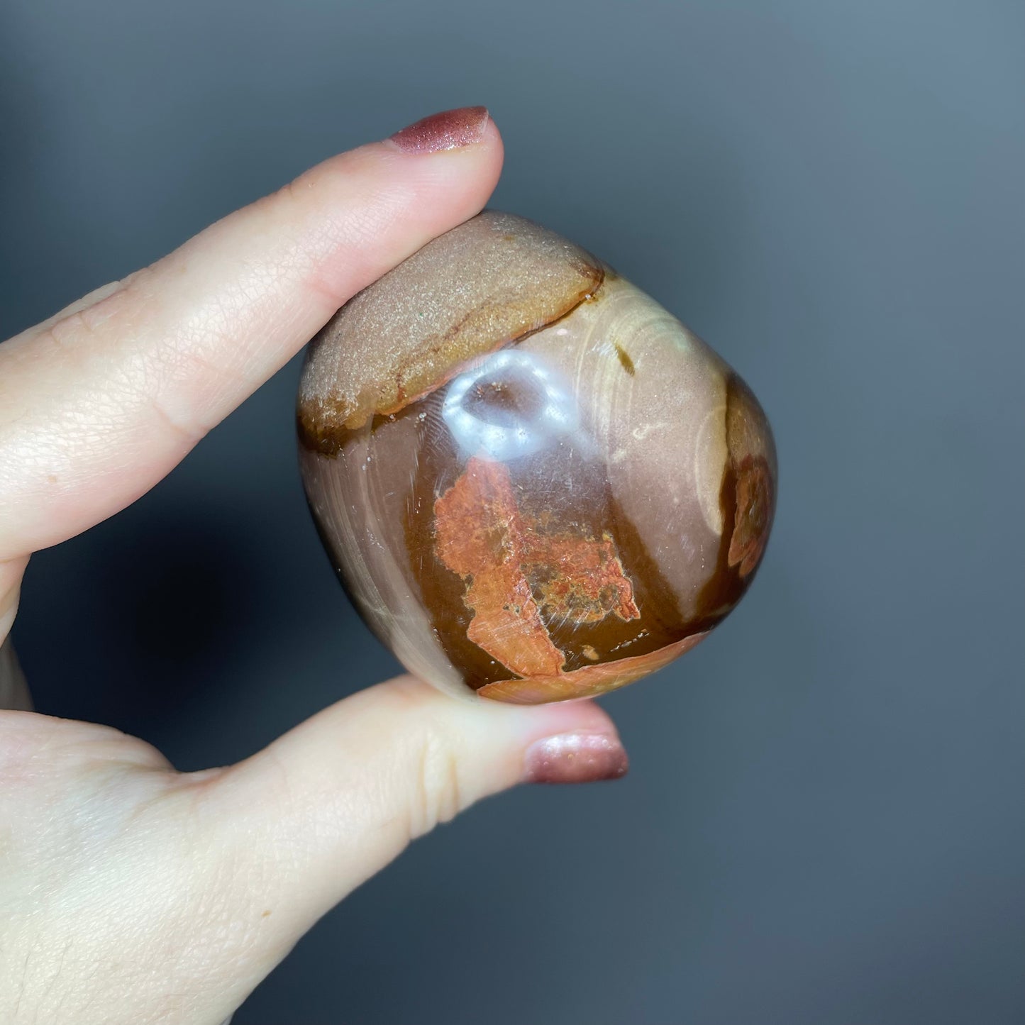 Polychrome Jasper Palm Stones ($7-10)