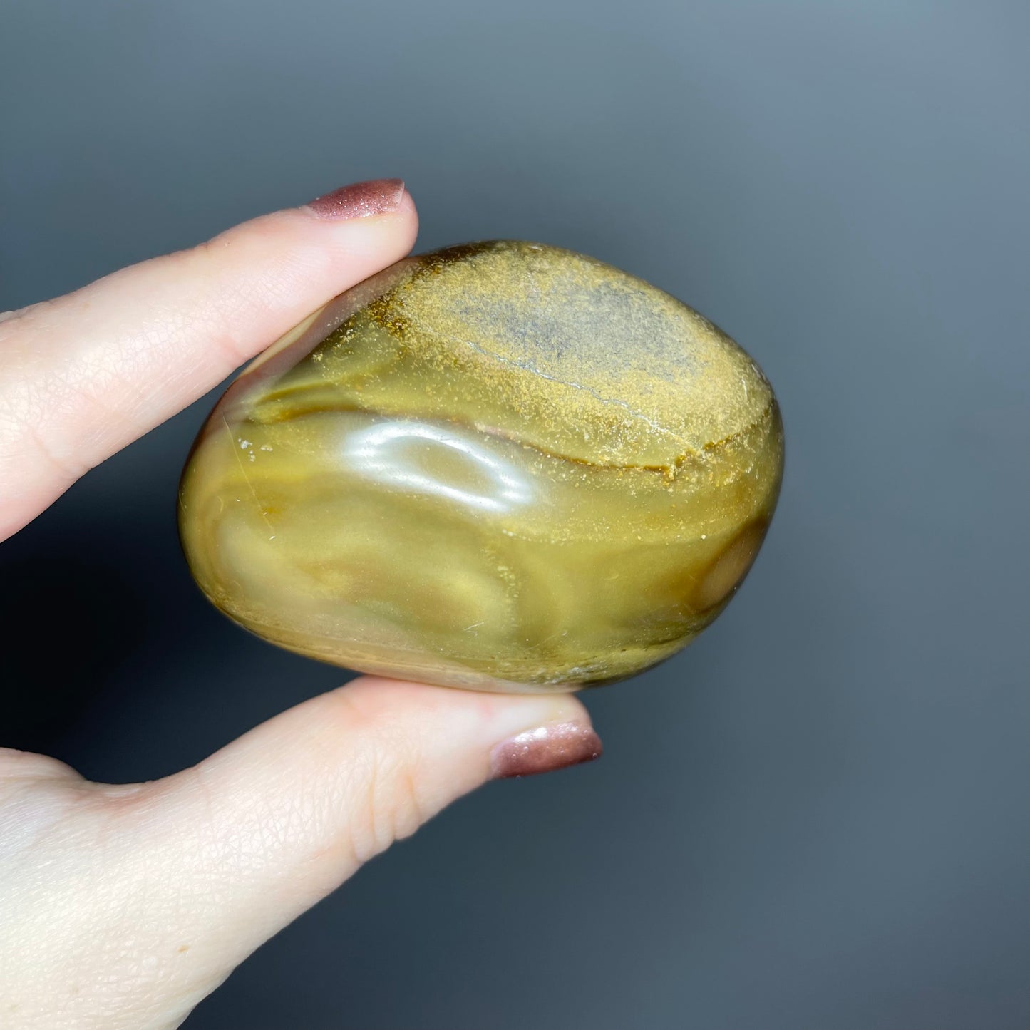 Polychrome Jasper Palm Stones ($7-10)