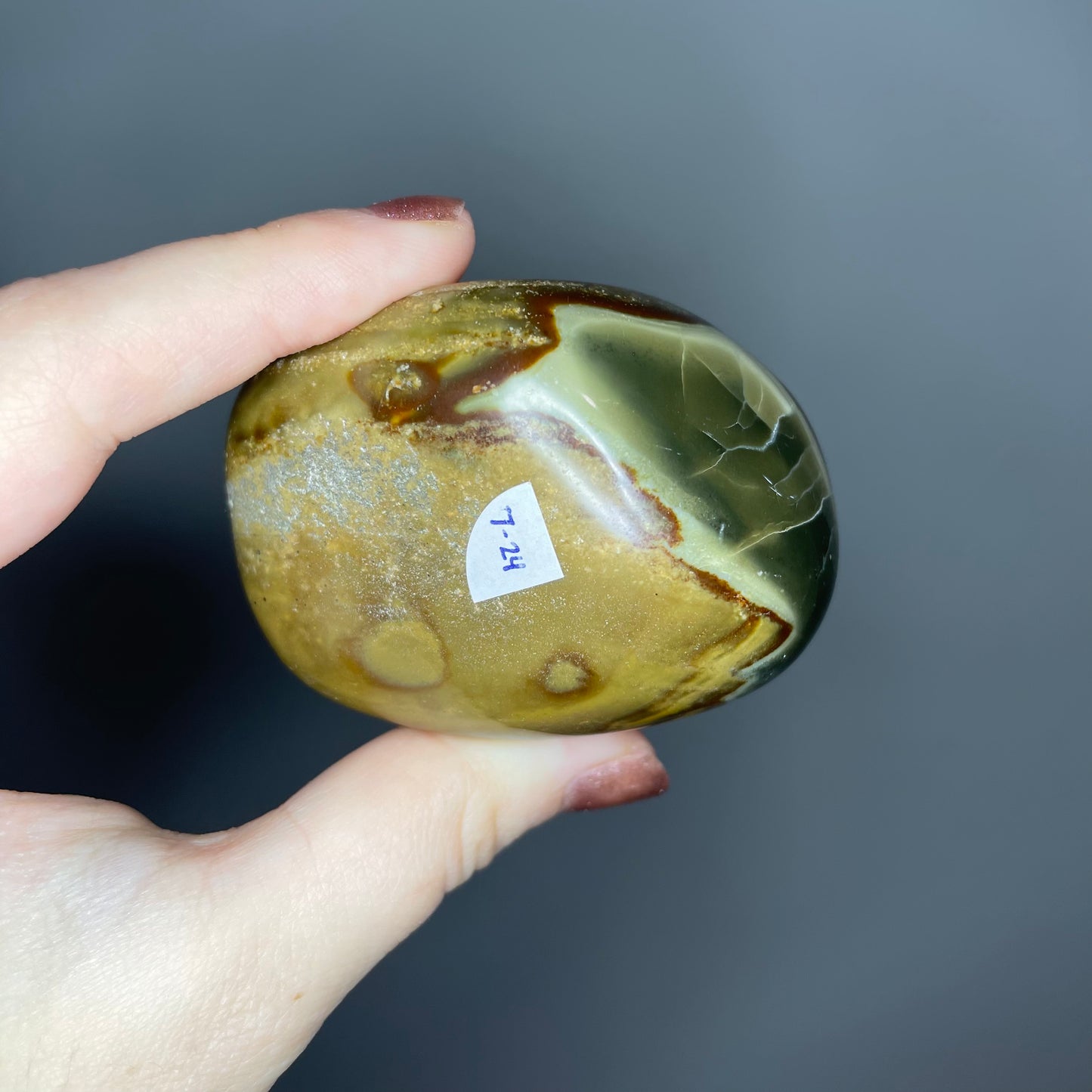 Polychrome Jasper Palm Stones ($7-10)