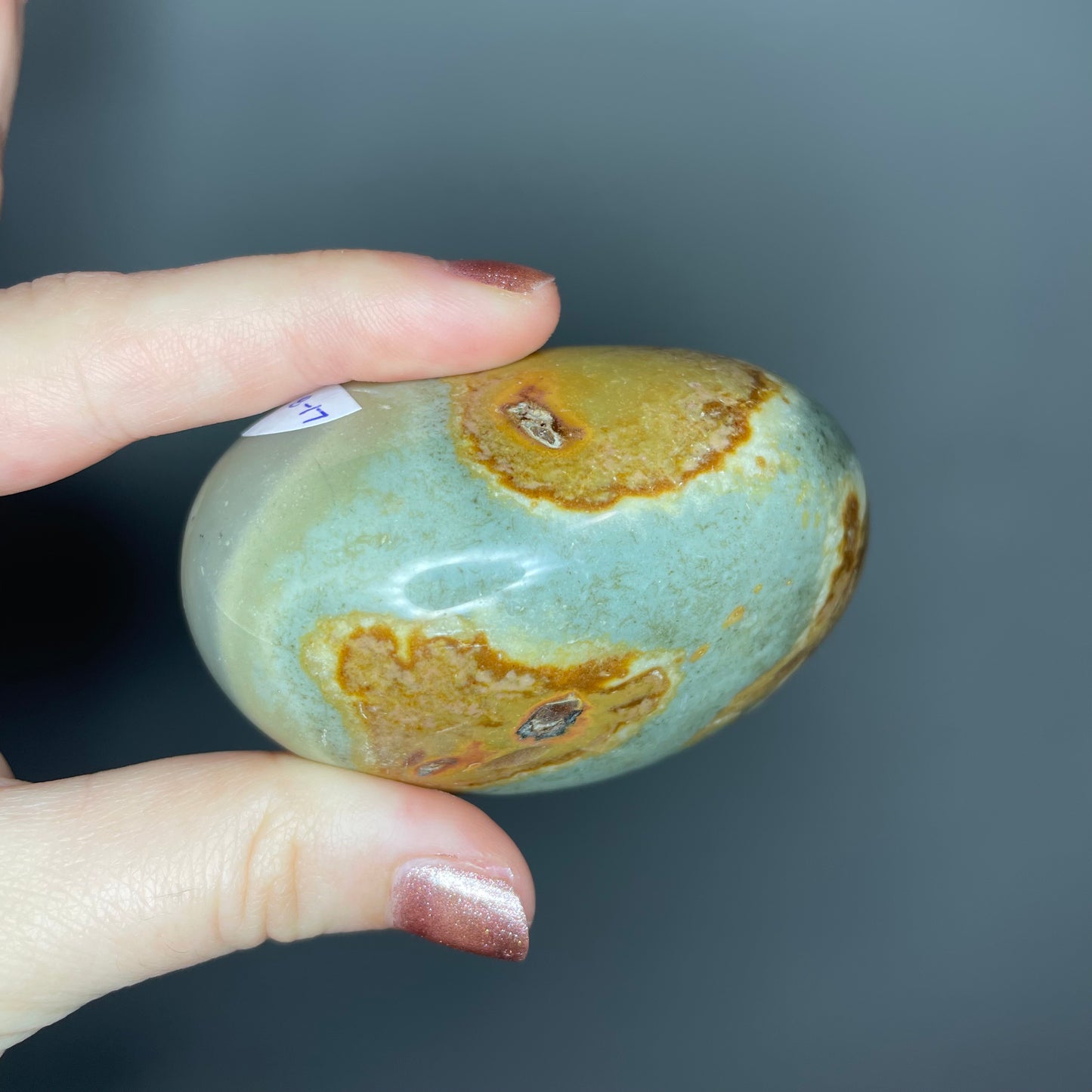 Polychrome Jasper Palm Stones ($7-10)