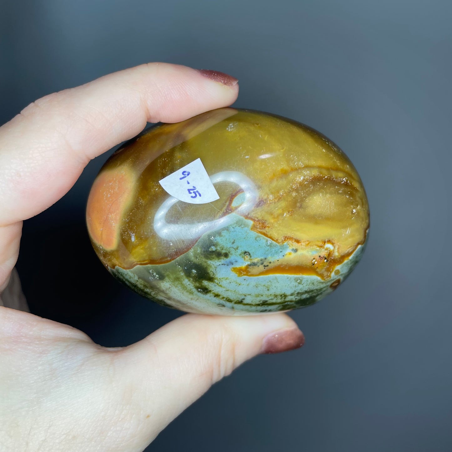 Polychrome Jasper Palm Stones ($7-10)