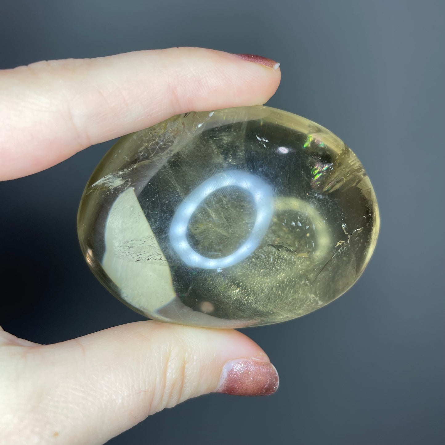 Smokey Quartz Palm Stones
