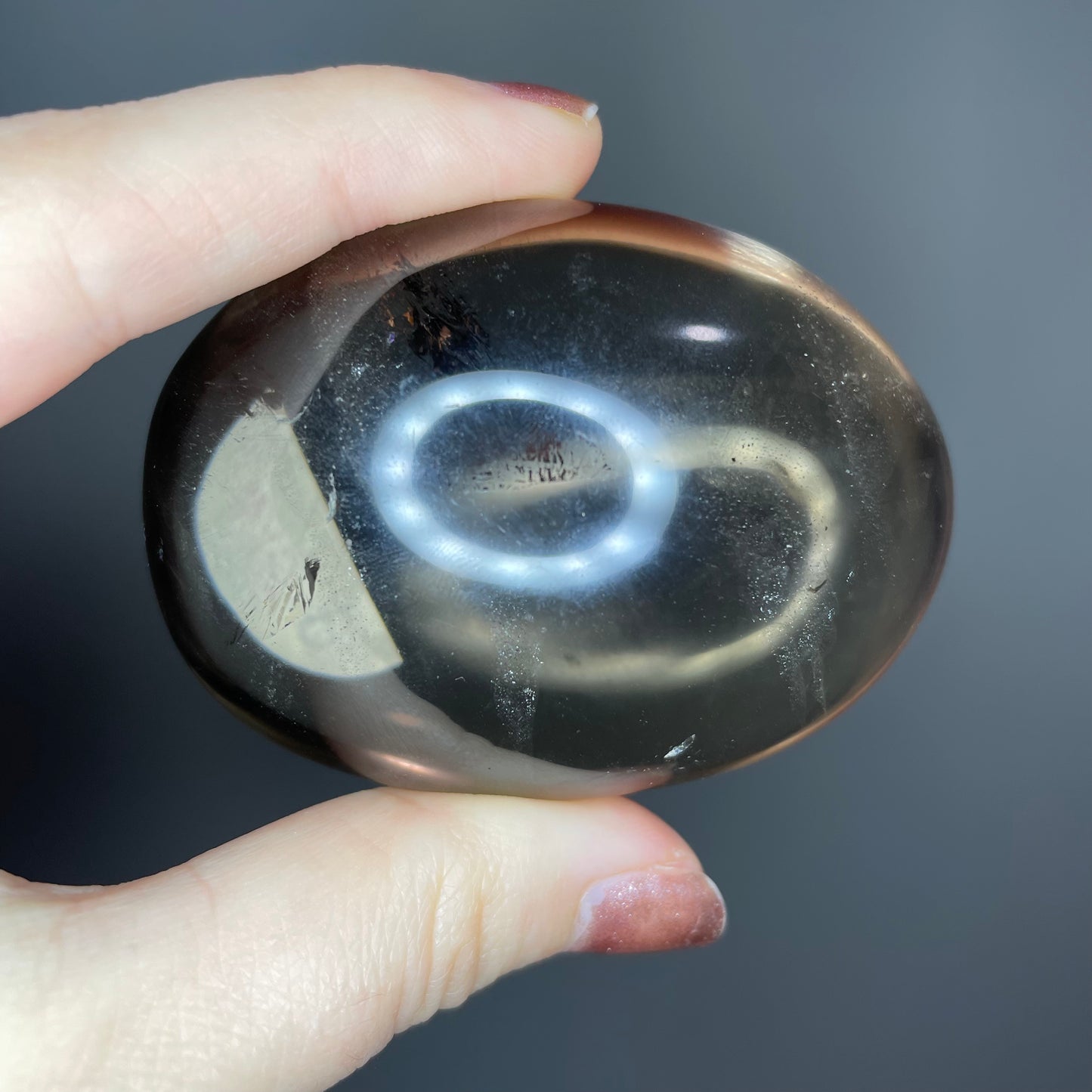 Smokey Quartz Palm Stones