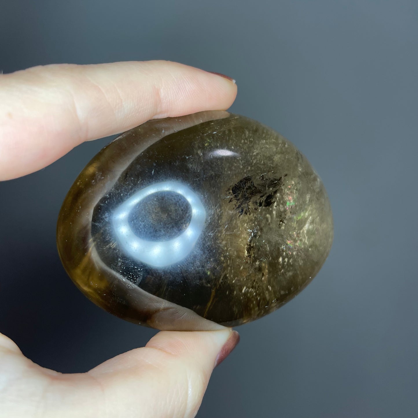 Smokey Quartz Palm Stones