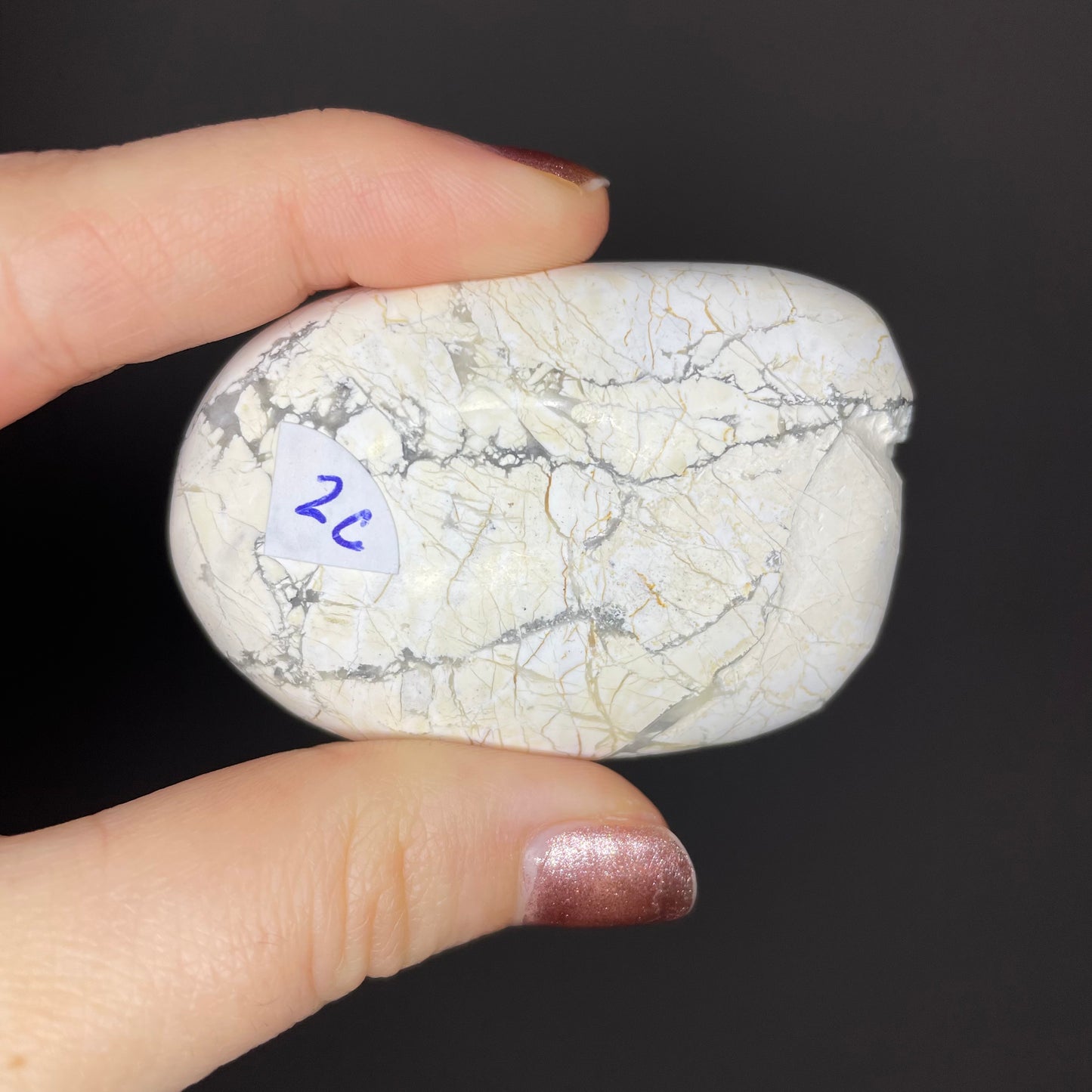 Howlite Palm Stones (Low Quality)