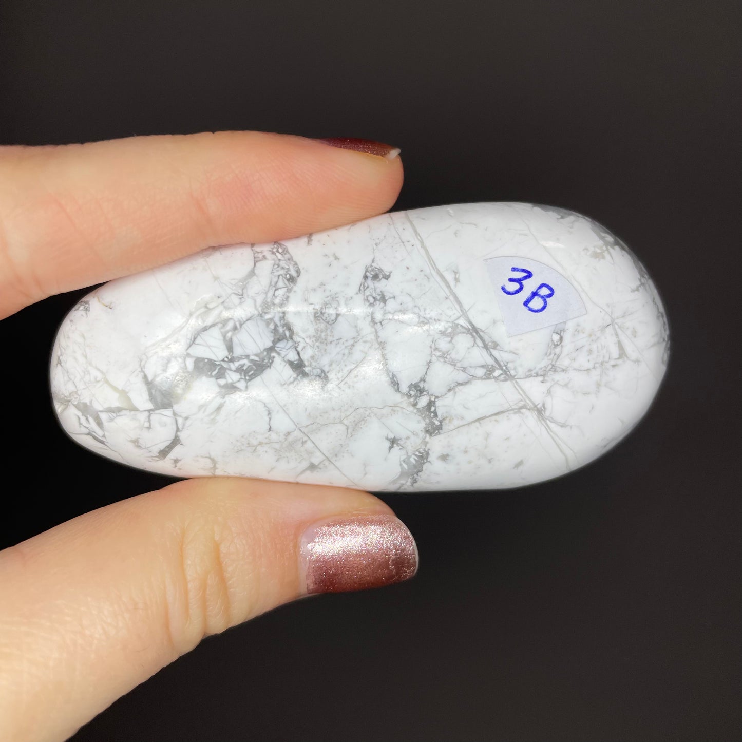 Howlite Palm Stones (Low Quality)