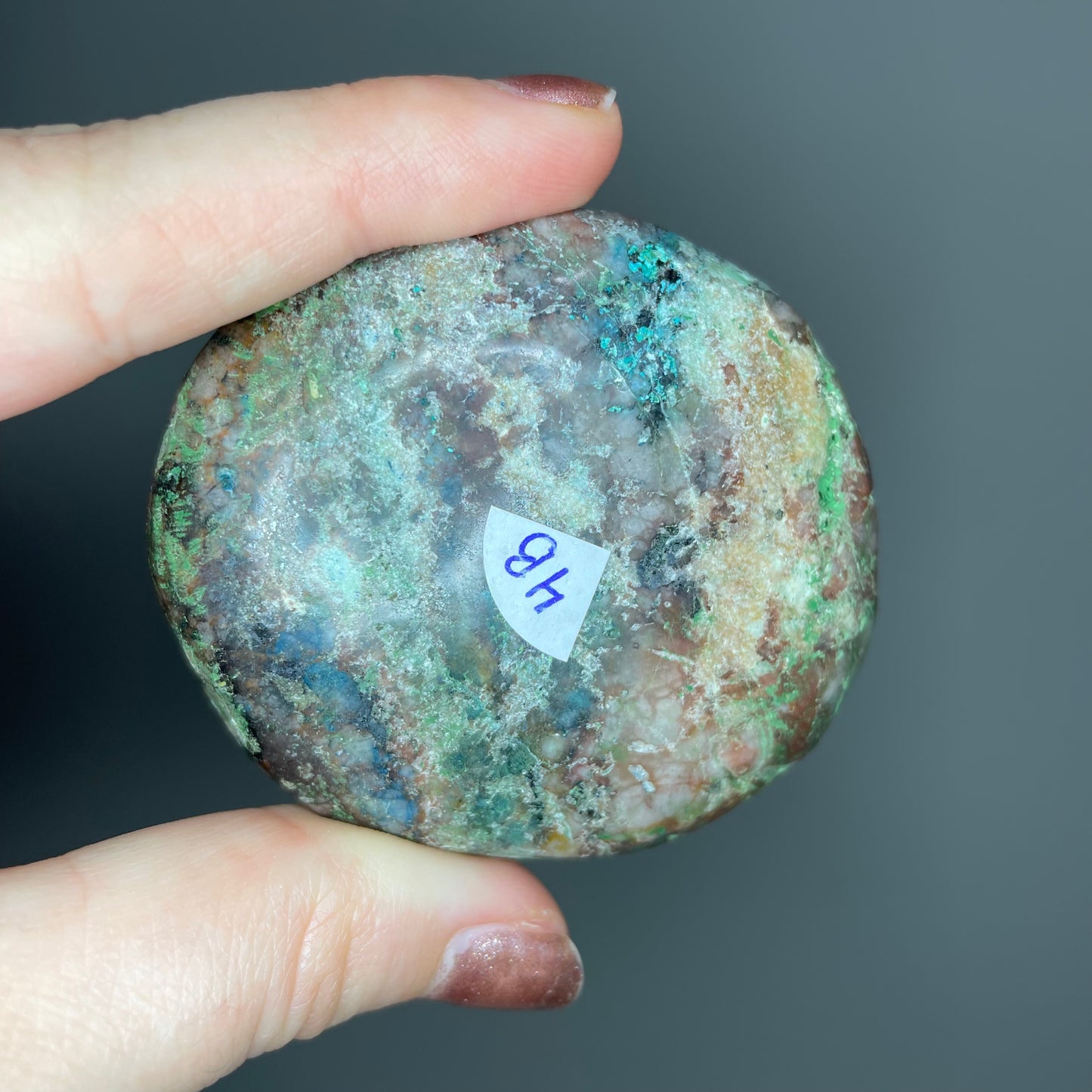 Shattuckite Palm Stones