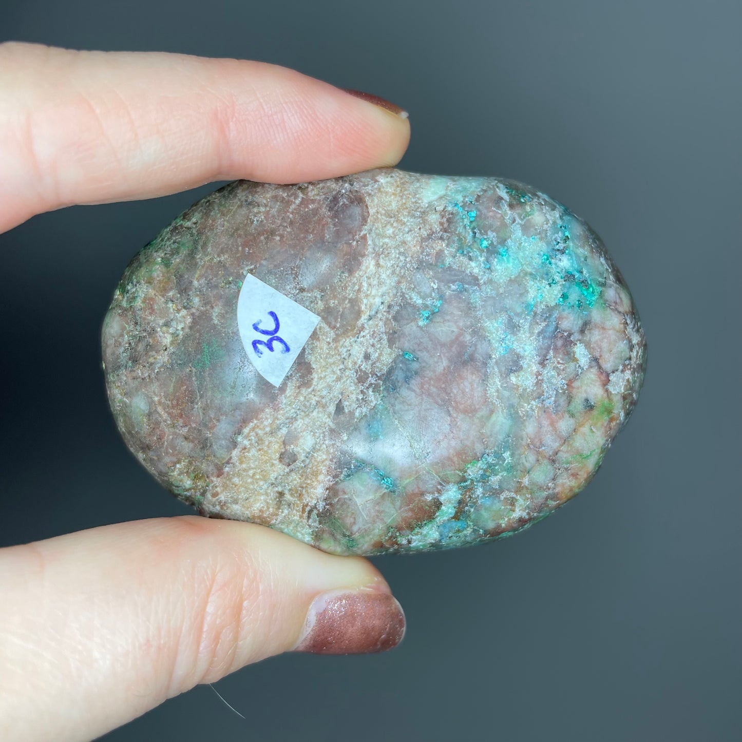 Shattuckite Palm Stones