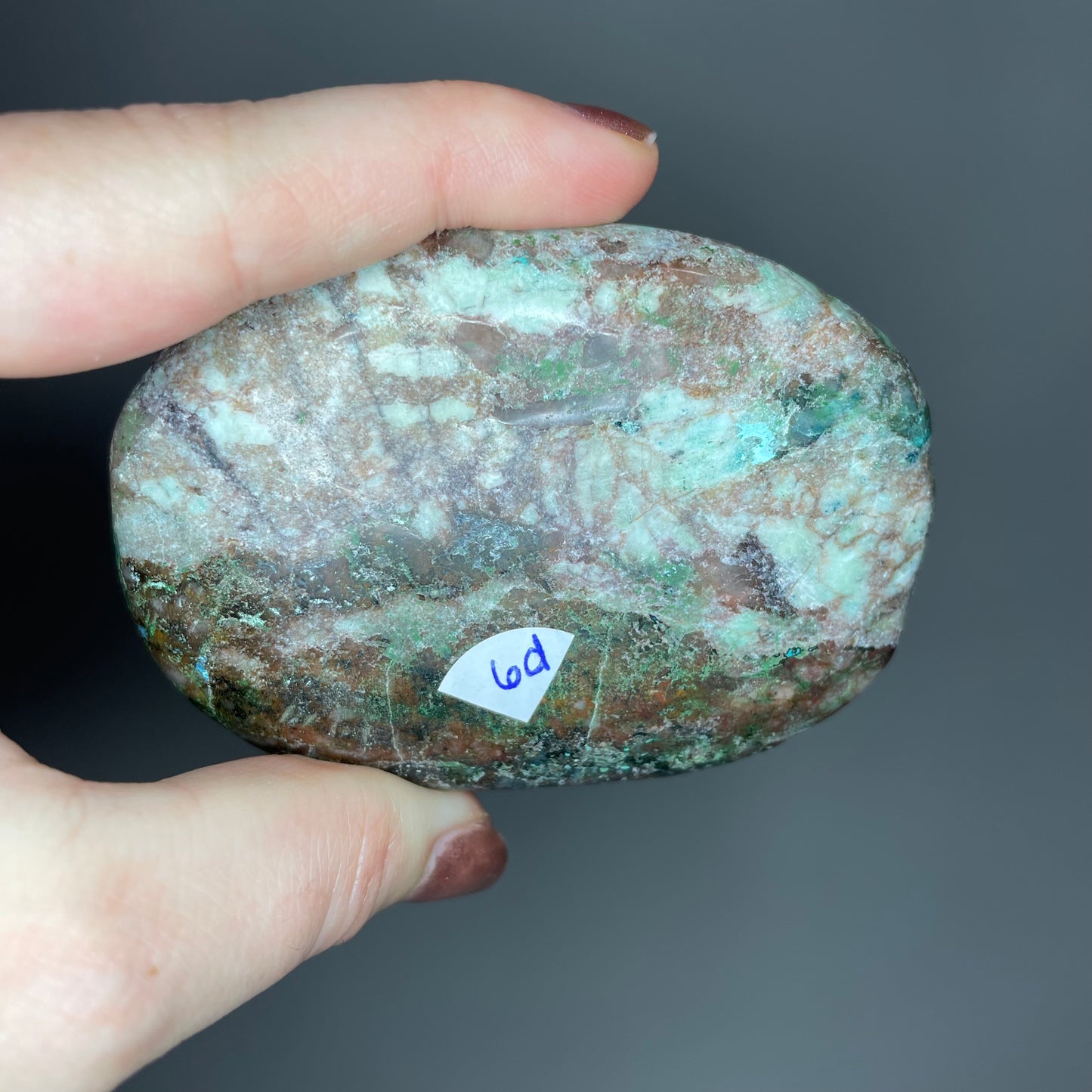 Shattuckite Palm Stones