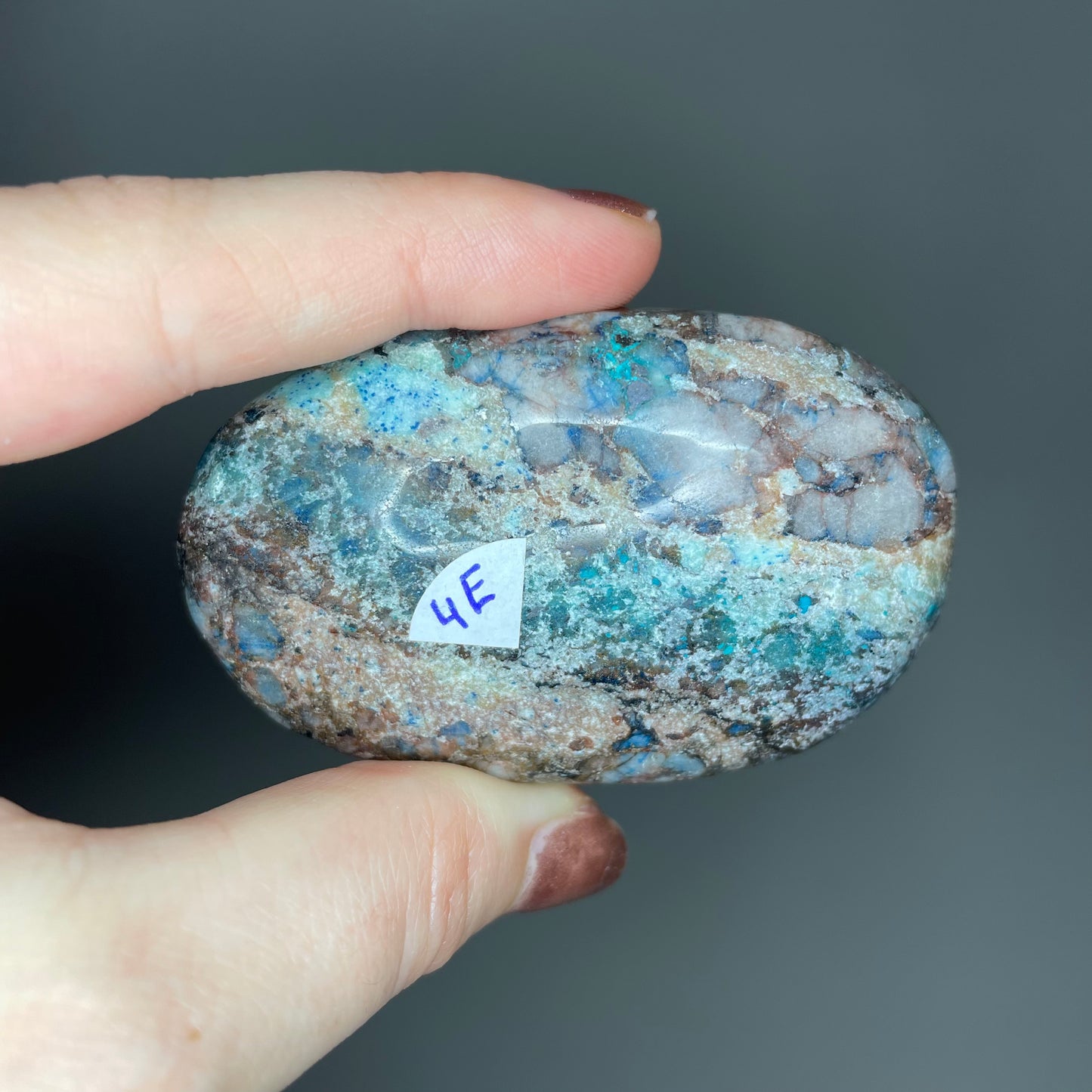 Shattuckite Palm Stones