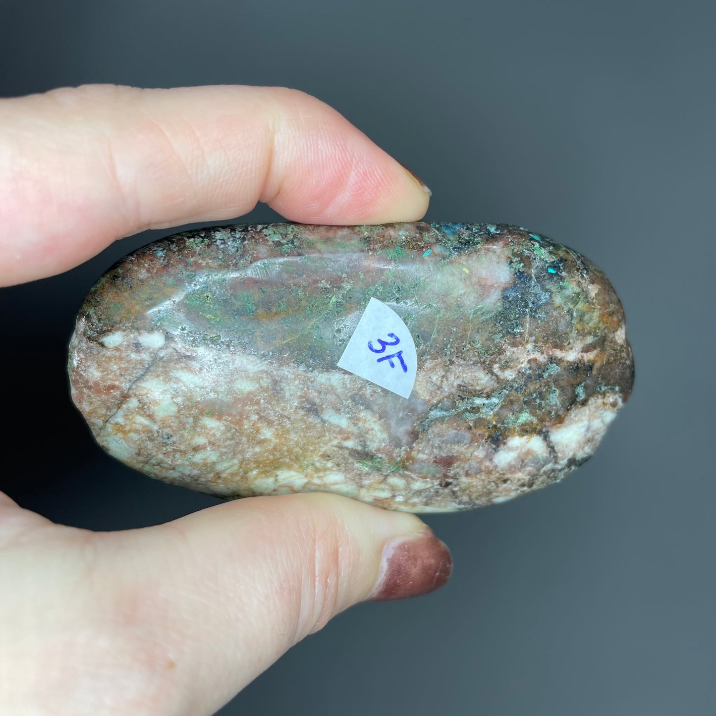 Shattuckite Palm Stones