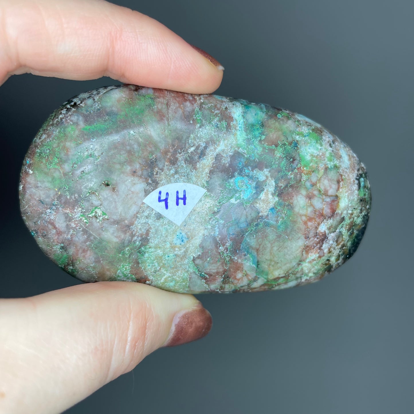 Shattuckite Palm Stones