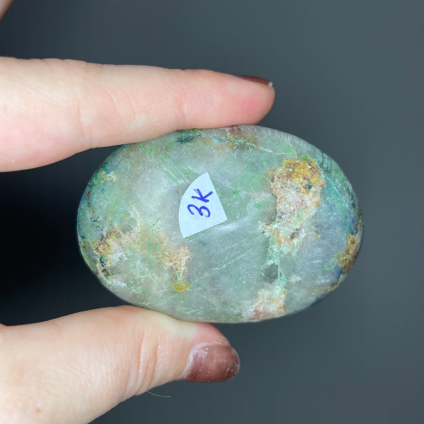Shattuckite Palm Stones