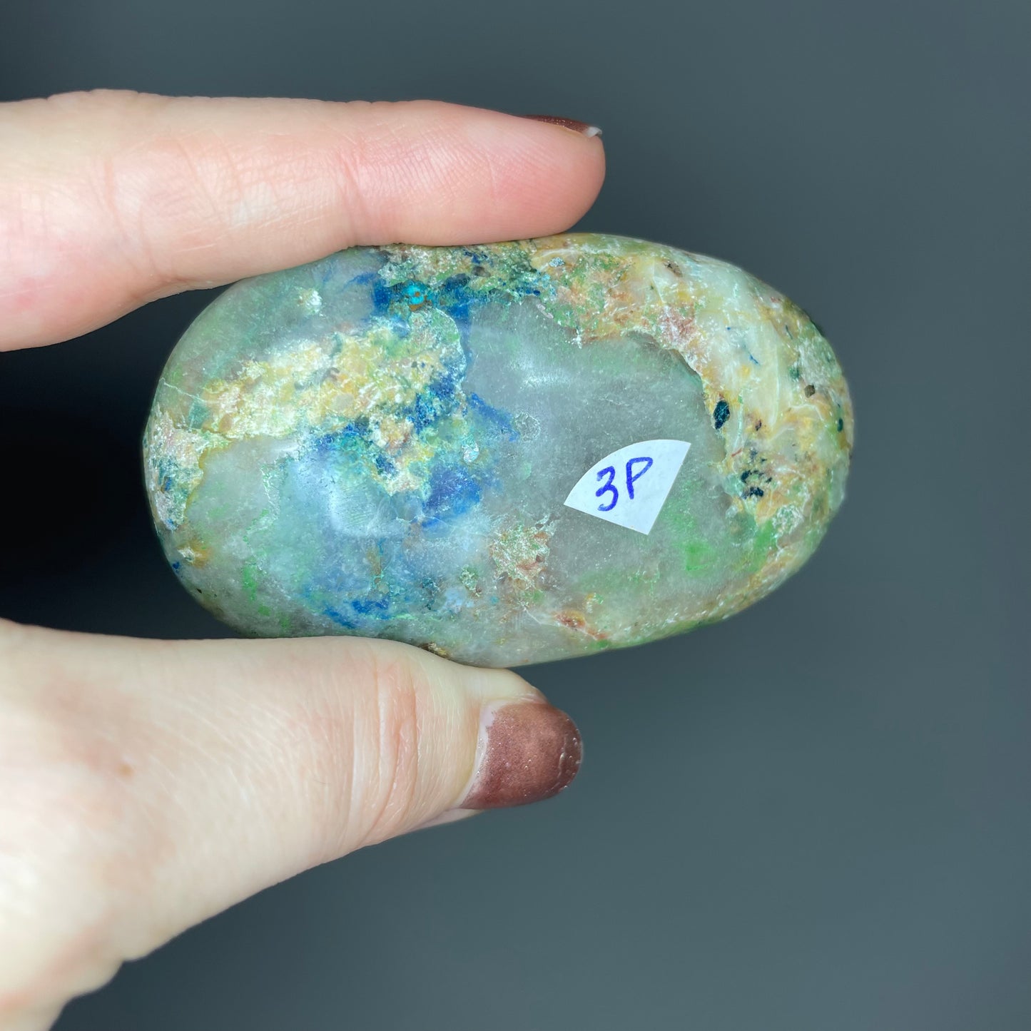 Shattuckite Palm Stones