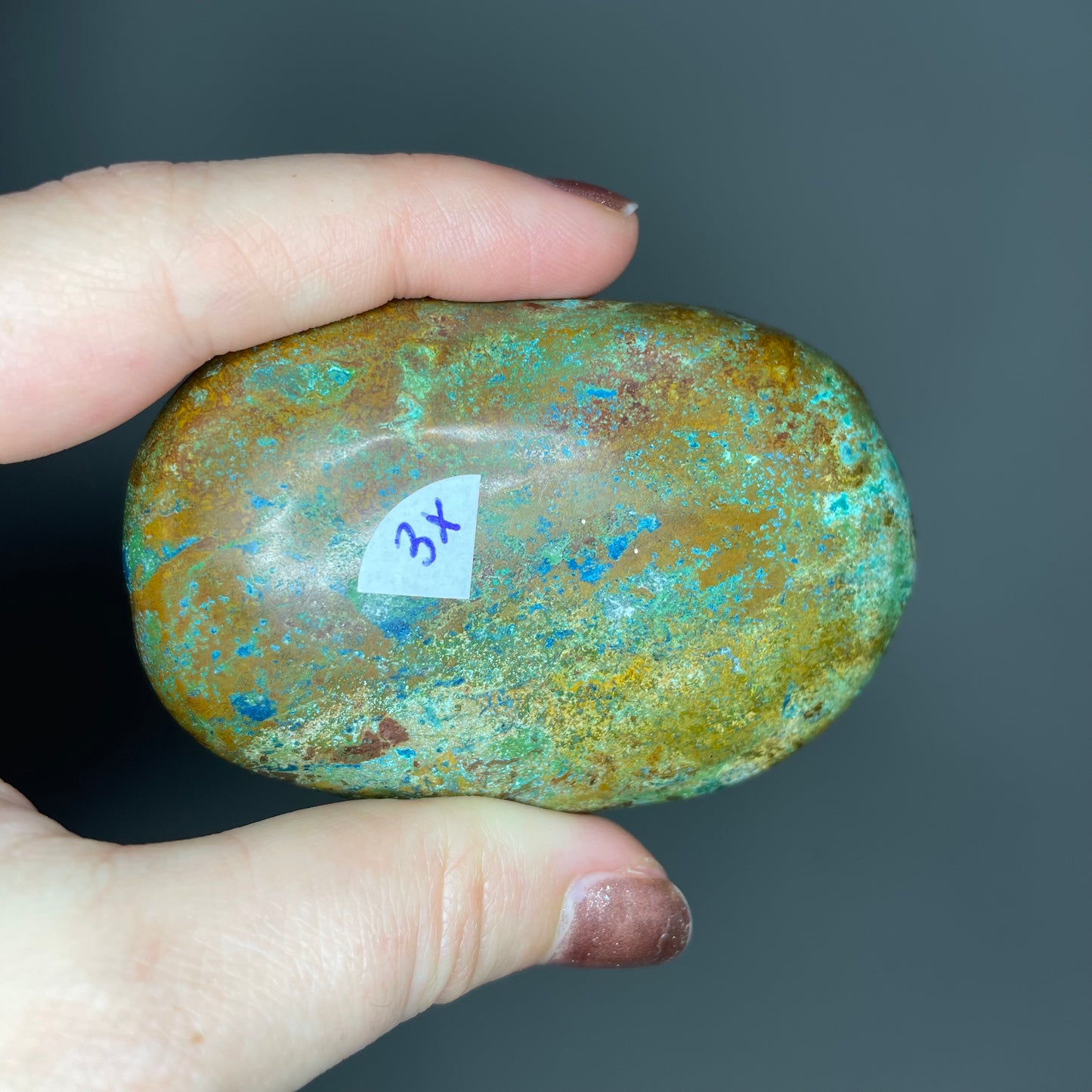 Shattuckite Palm Stones