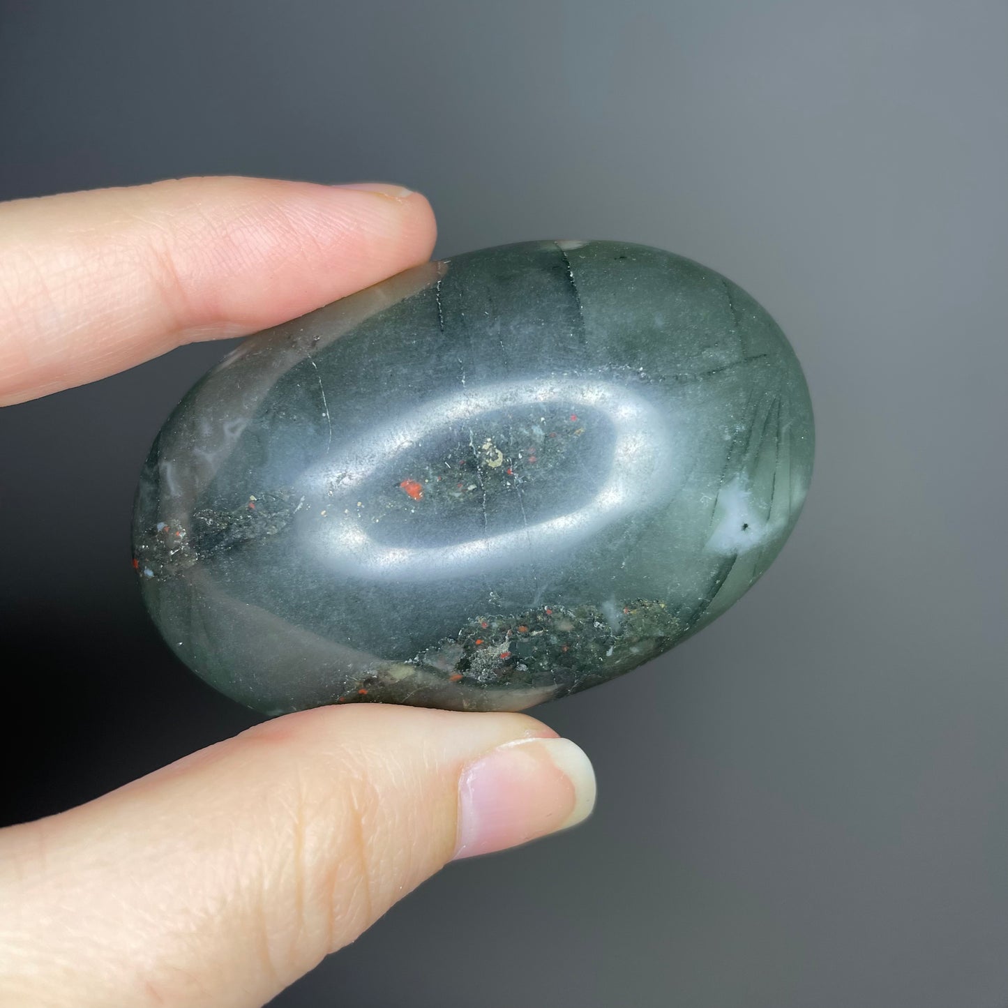 Bloodstone Palm Stones