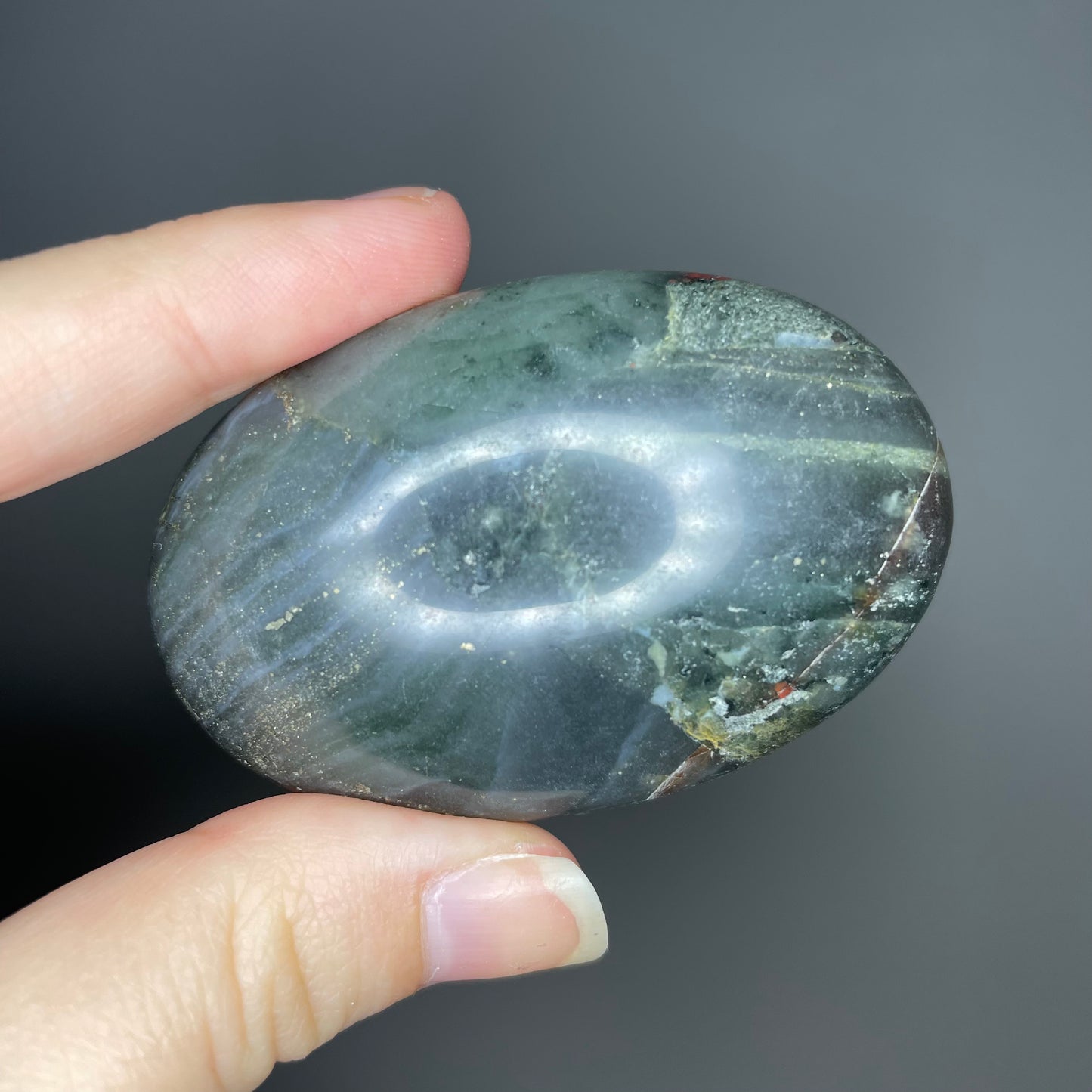 Bloodstone Palm Stones