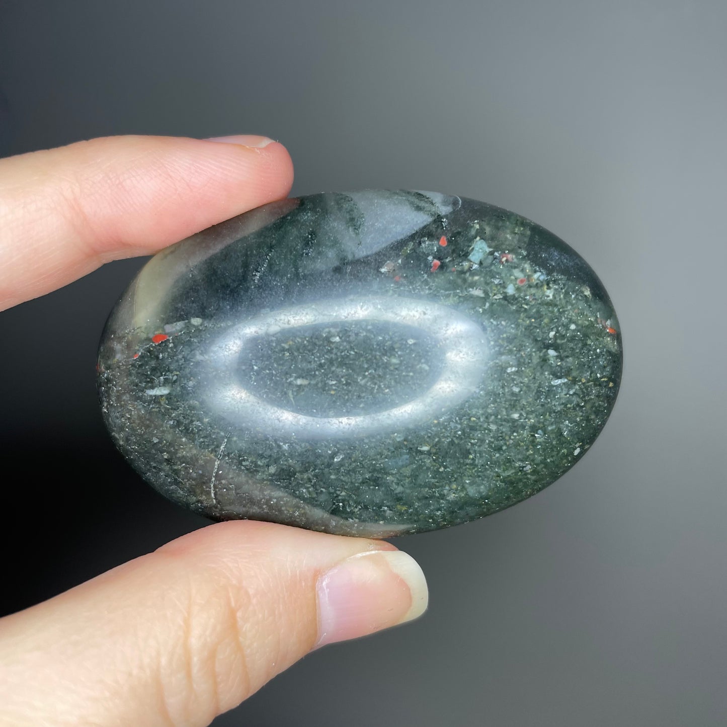 Bloodstone Palm Stones