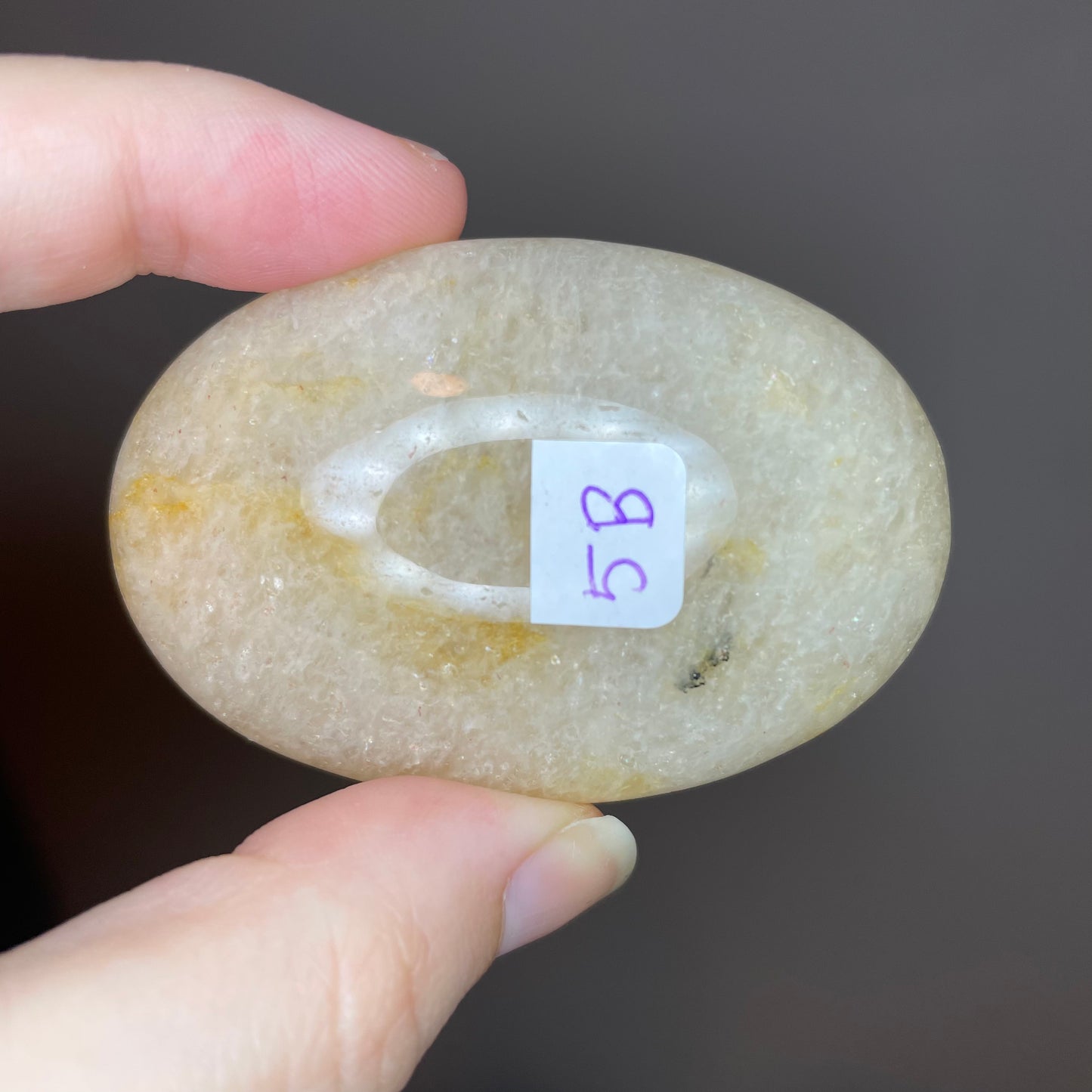 Peach Aventurine Palm Stones