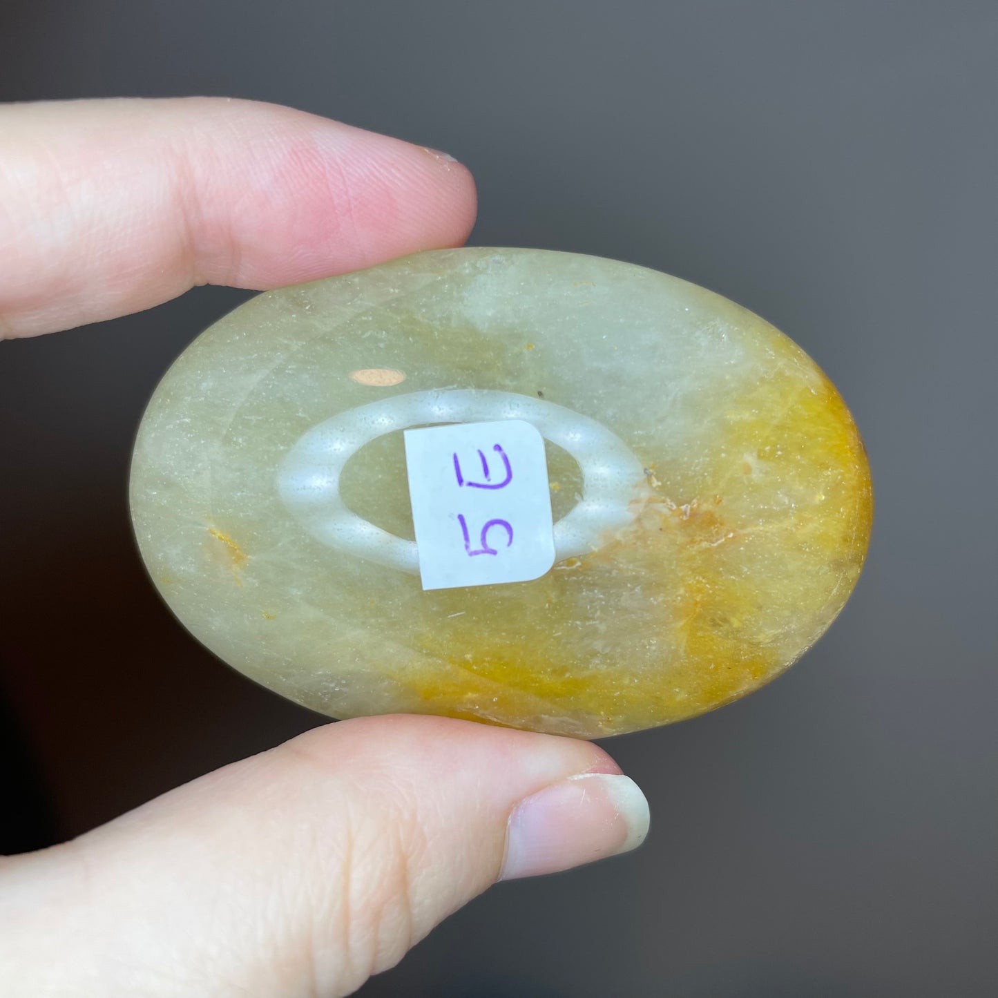 Peach Aventurine Palm Stones