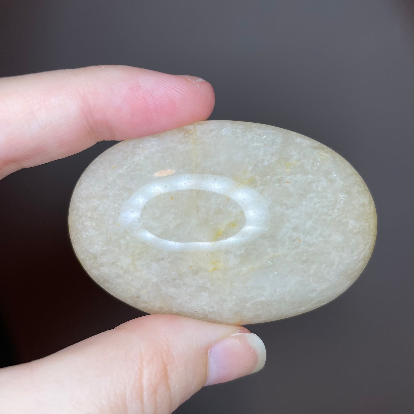 Peach Aventurine Palm Stones