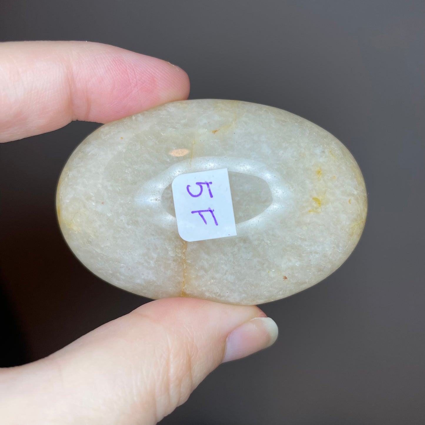 Peach Aventurine Palm Stones