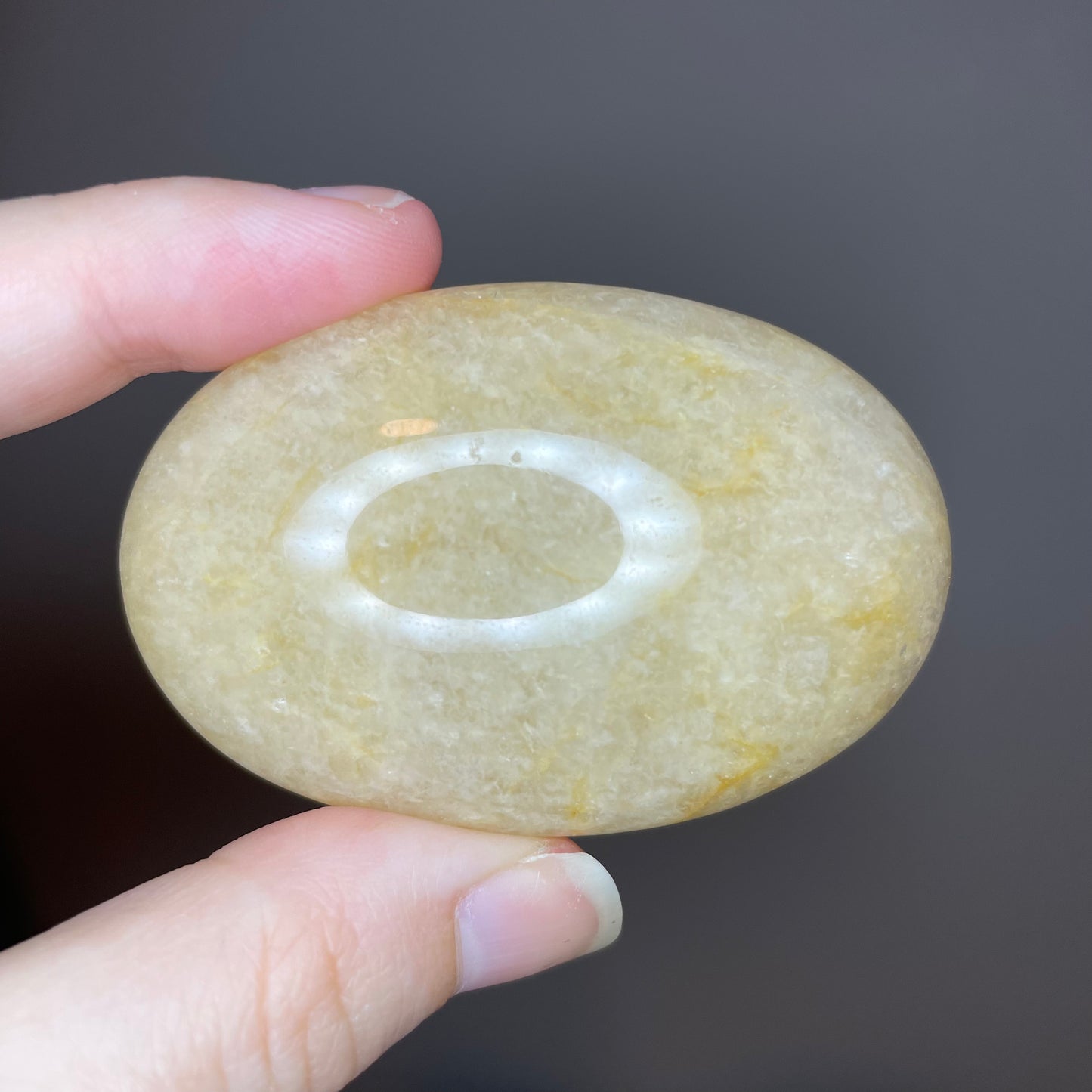 Peach Aventurine Palm Stones