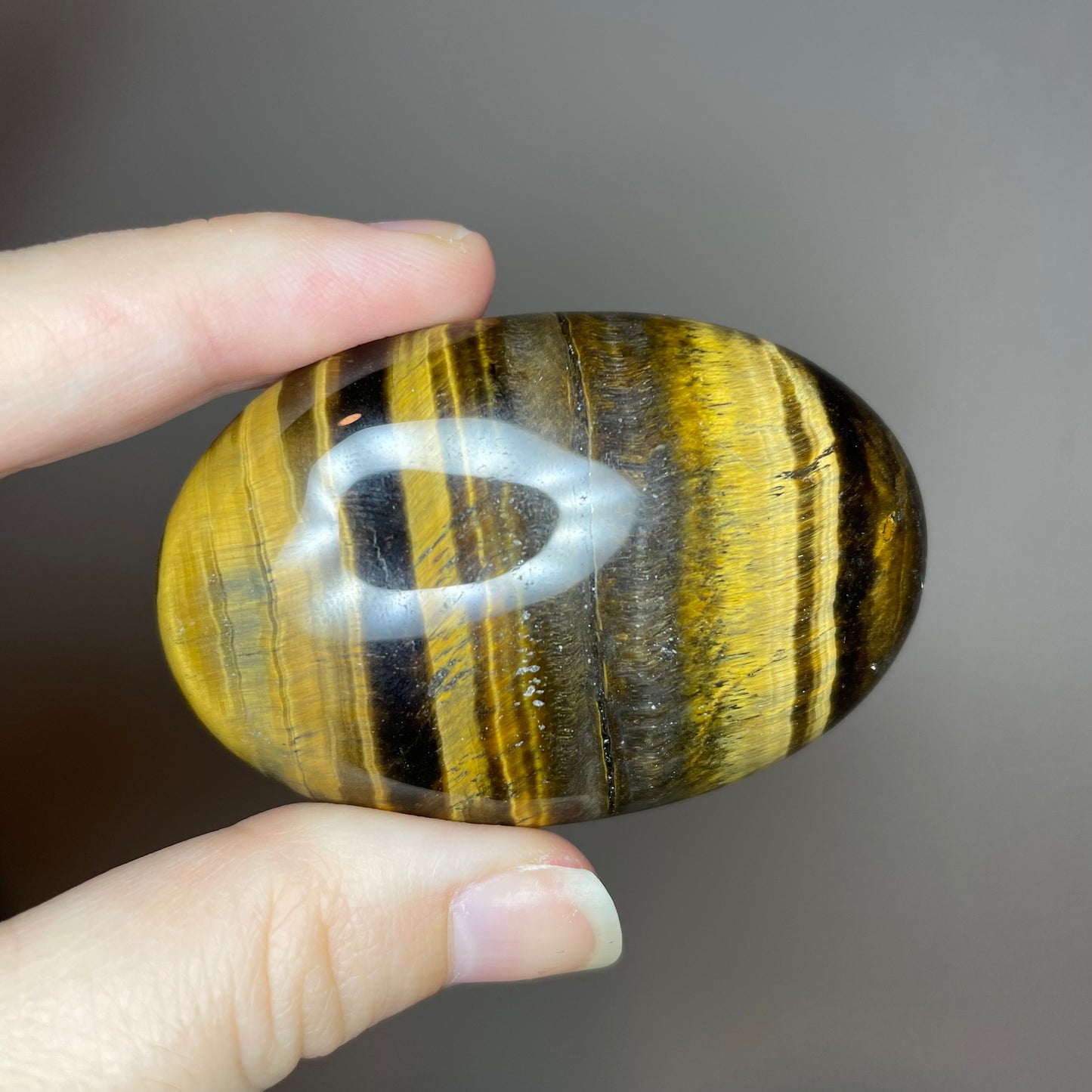 Tiger Eye Palm Stones