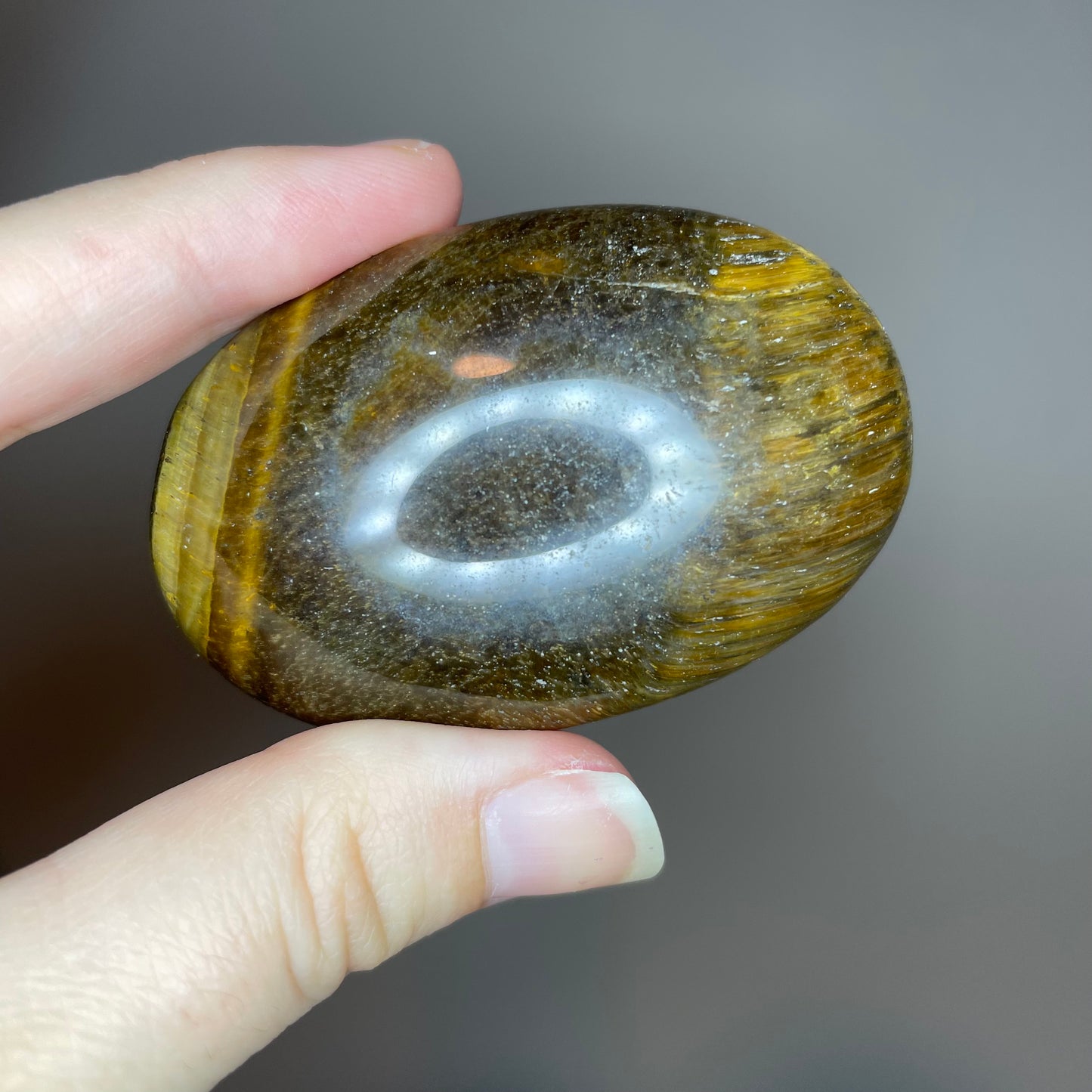 Tiger Eye Palm Stones